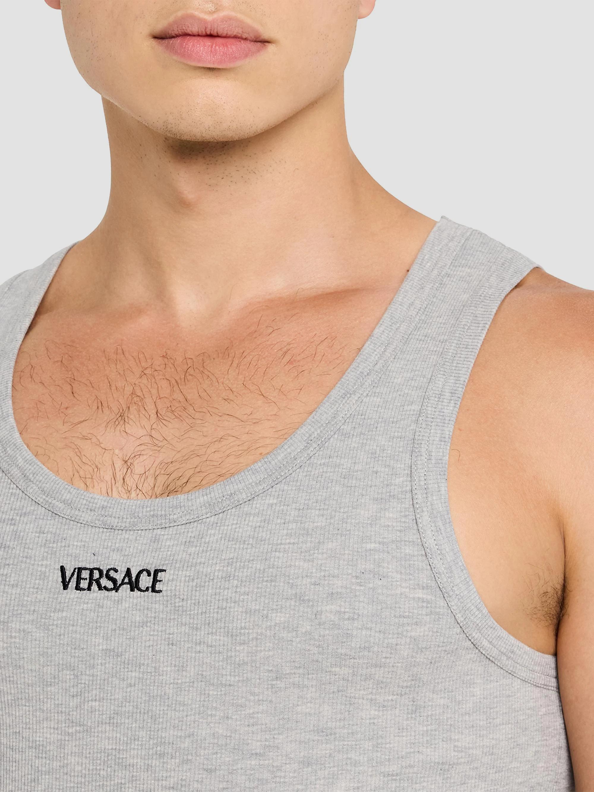 Versace Logo Cotton-Blend Tank | Saks Fifth Avenue
