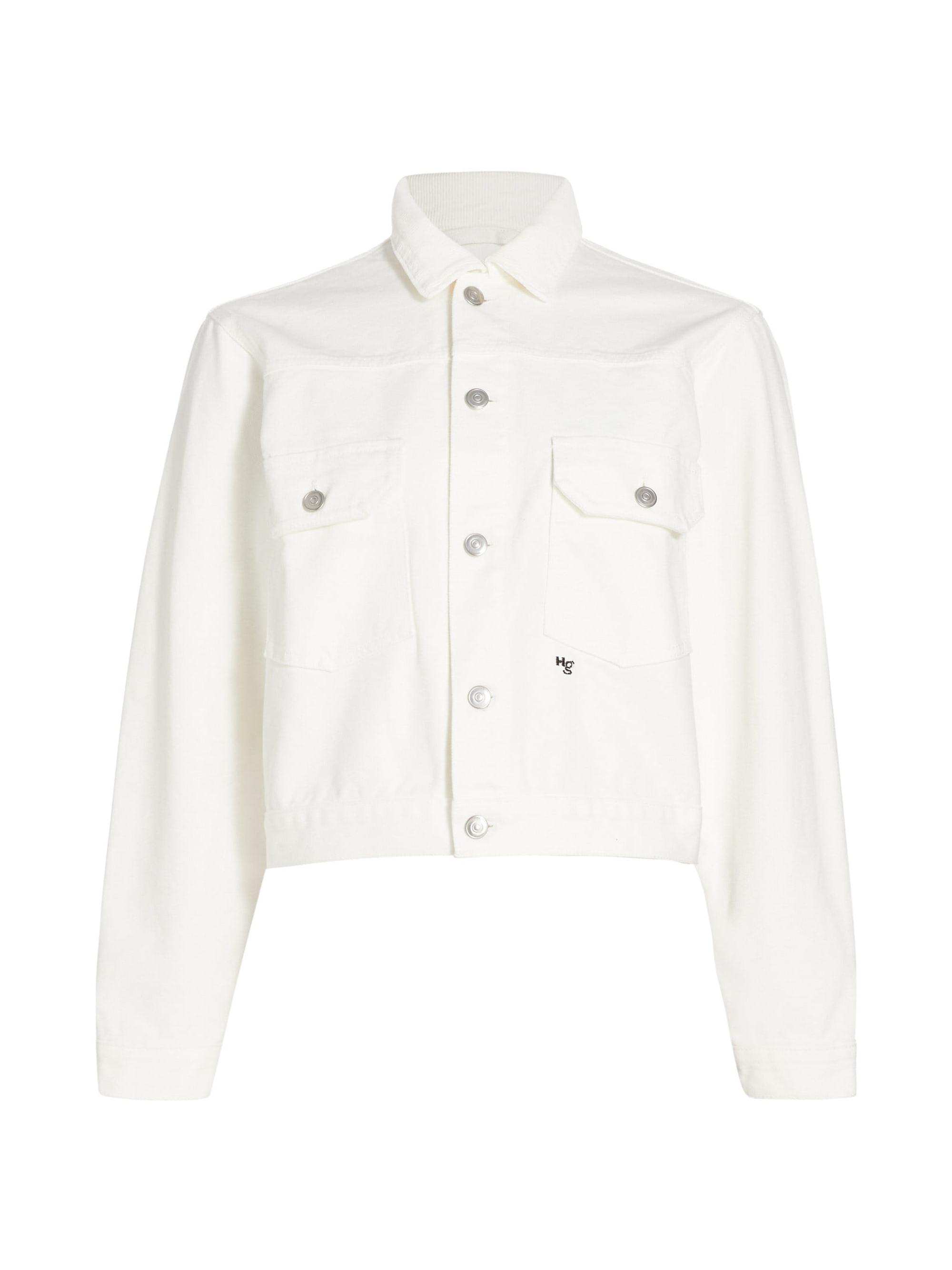 Hommegirls Women's Washed Cropped Jacket - Black