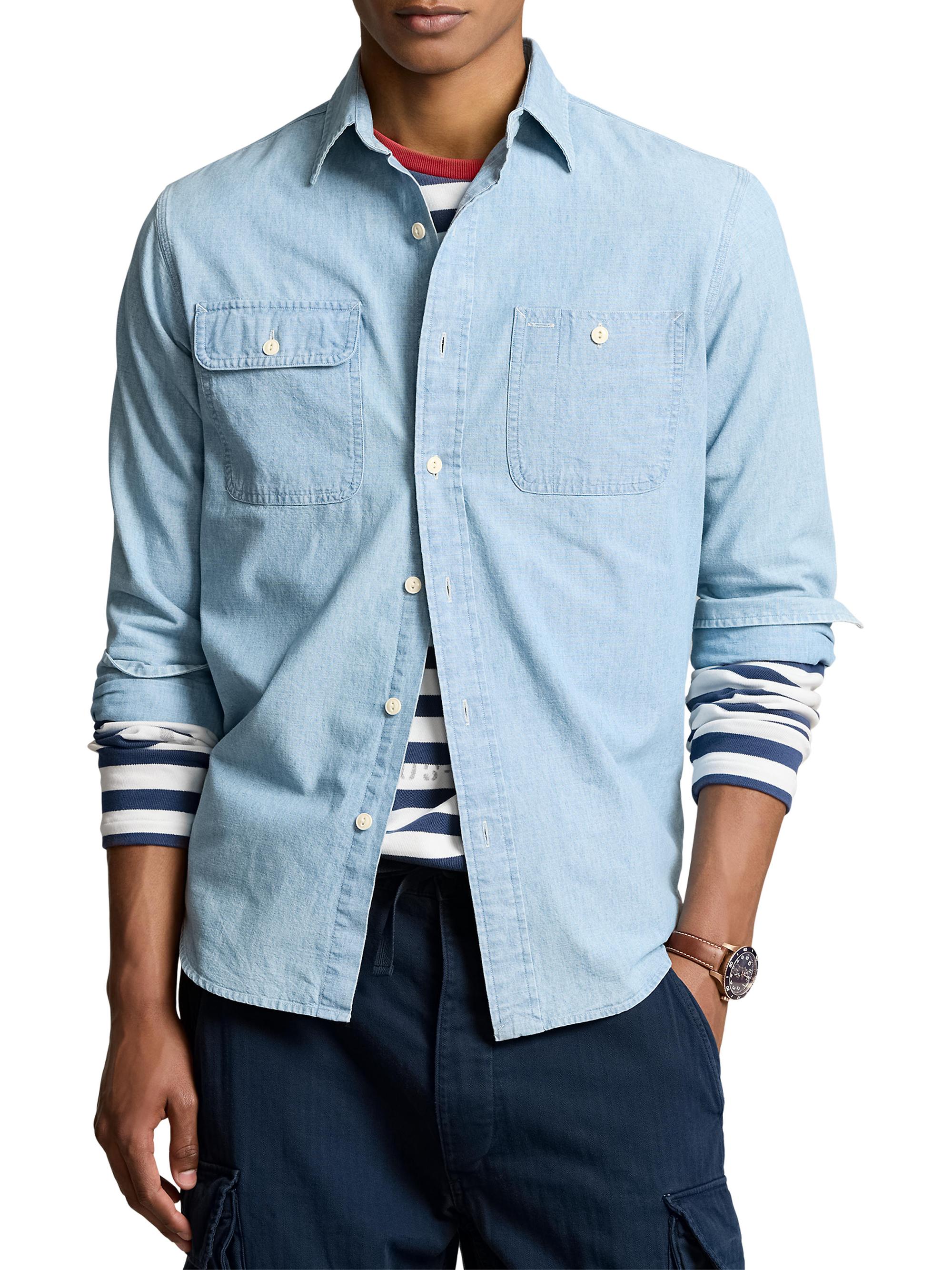 Polo Ralph Lauren Chambray Sport Shirt | Saks Fifth Avenue