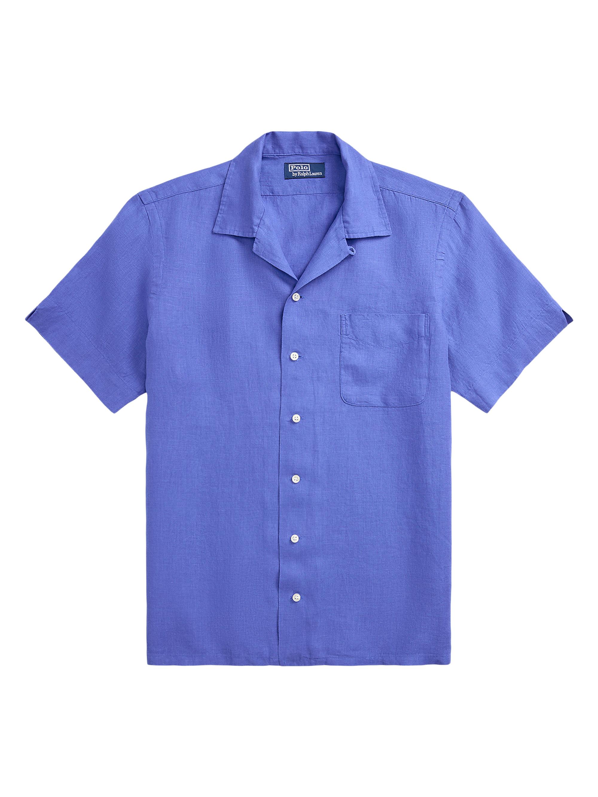 Polo Ralph Lauren Men's Linen Camp Shirt - Maidstone Blue
