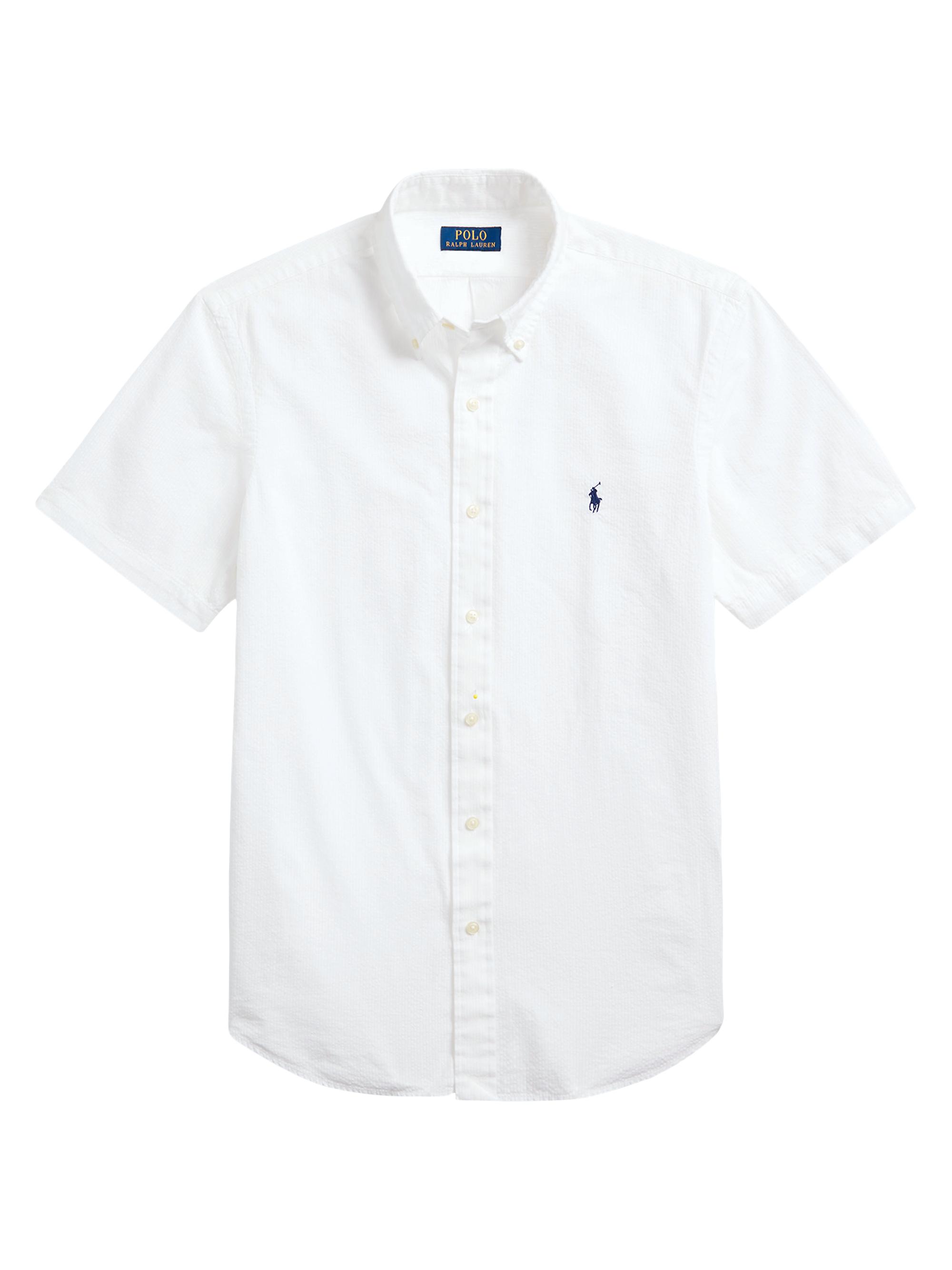 Polo Ralph Lauren Men's Classic-Fit Seersucker Shirt - White
