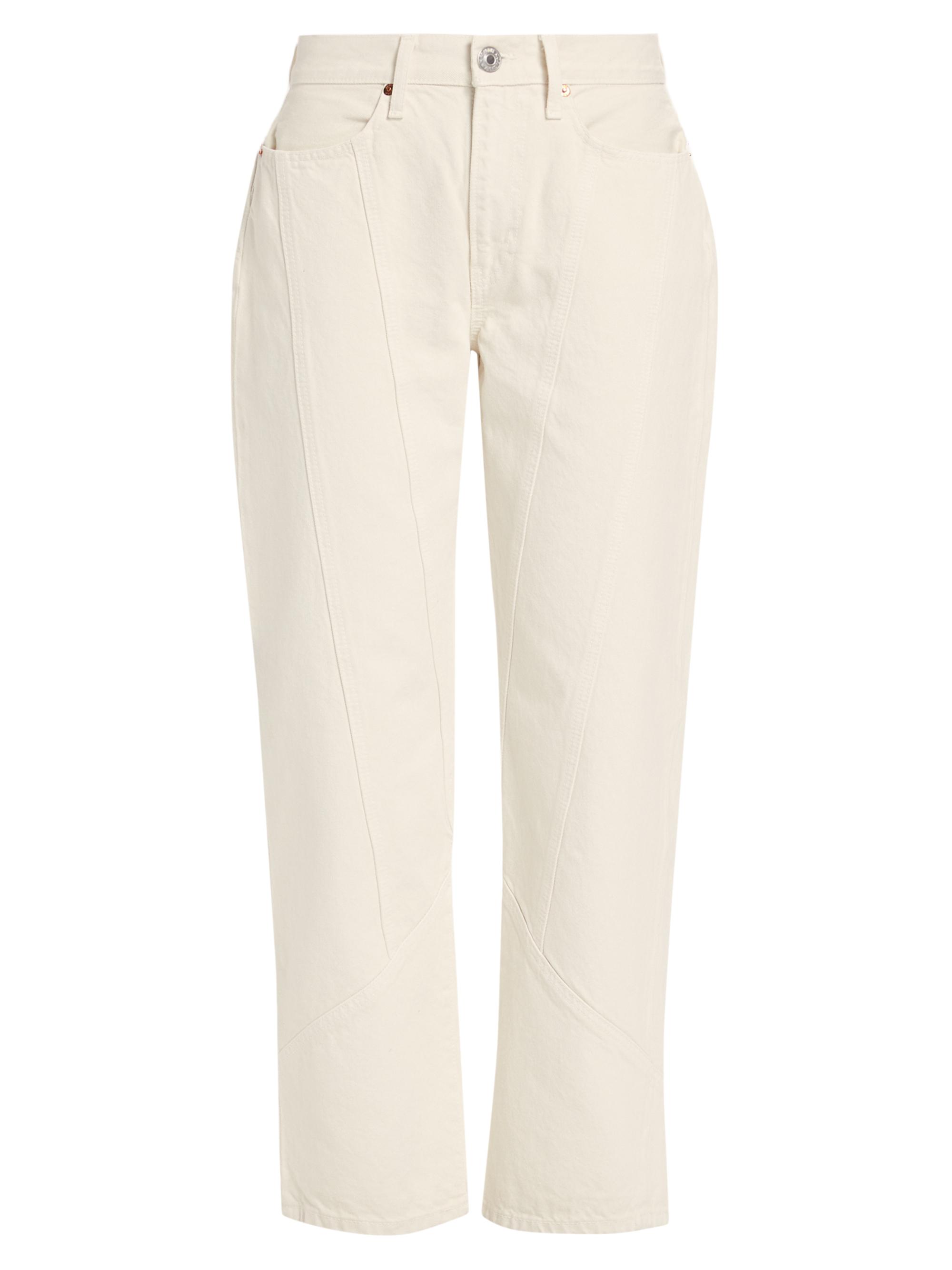 Re/done Women's Engineered Wide-Leg Jeans - Vintage White