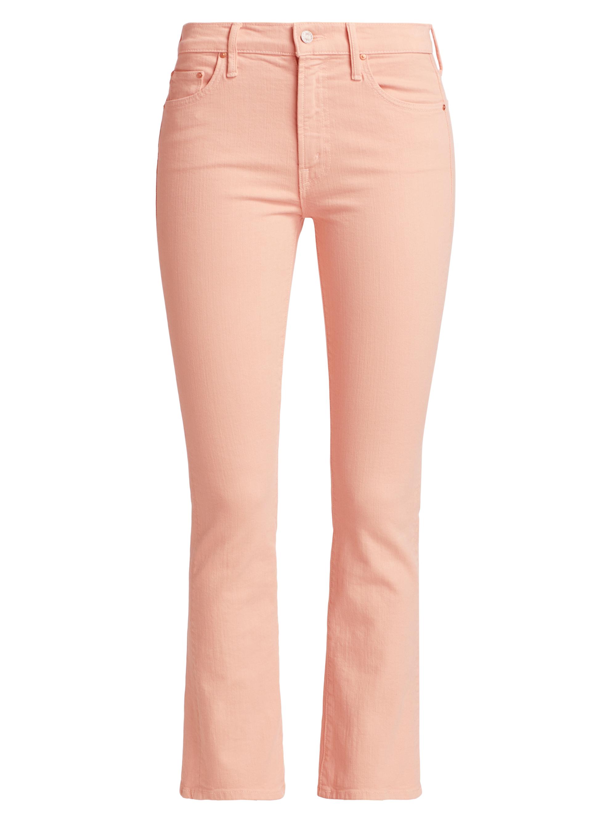 Mother Women's The Insider Ankle-Crop Jeans - Peach Parfait