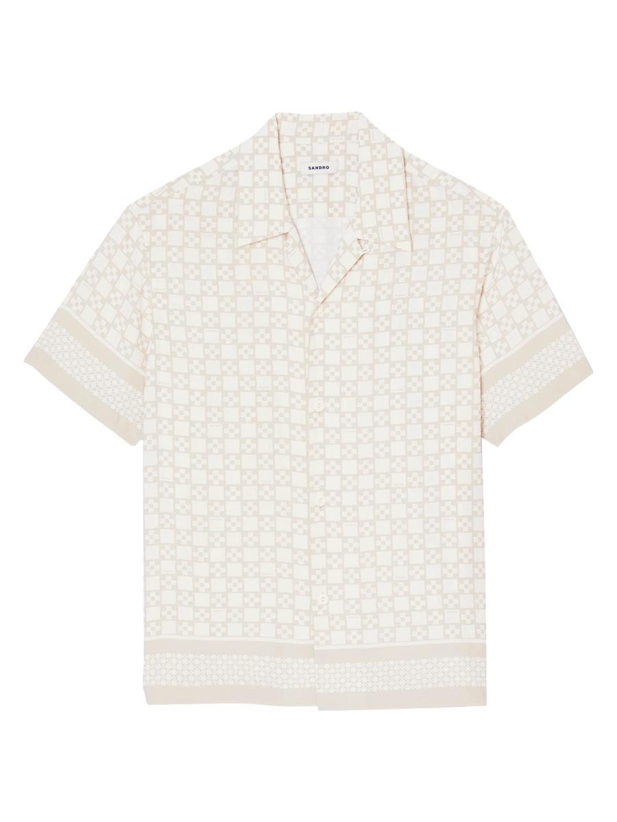 Sandro Square Cross Short-Sleeved Shirt | Saks Fifth Avenue
