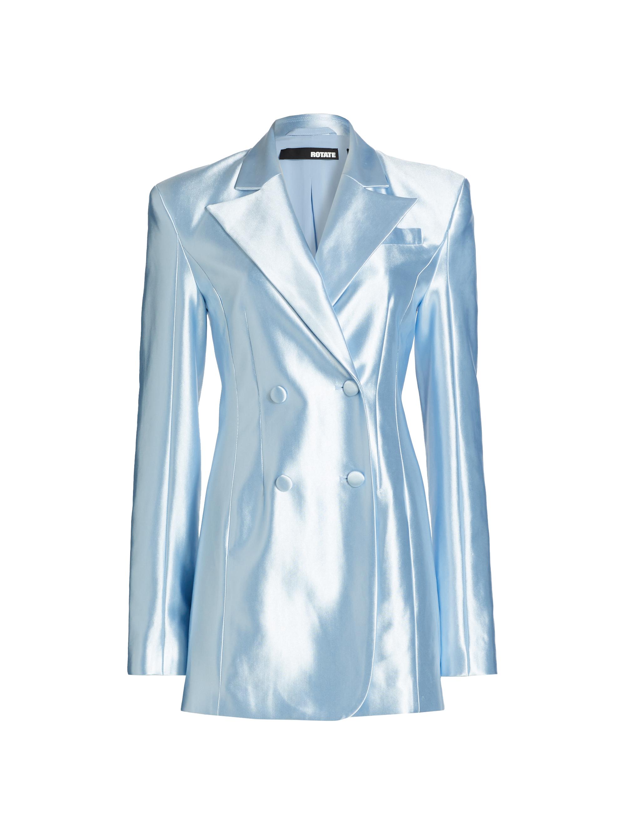 Rotate Birger Christensen Women's Satin Double-Breasted Minidress - Omphalodes