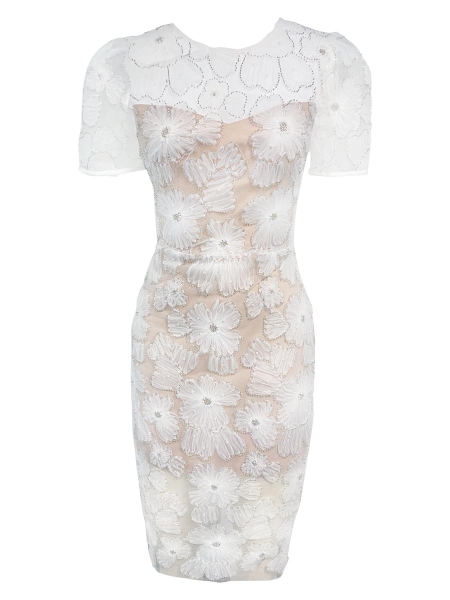 open lace back dress Dress The Population Liliana – Mia Bella The Label