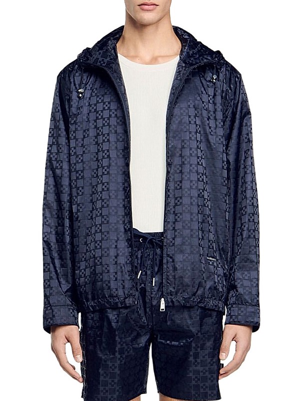 Shop Sandro Square Cross Nylon Jacket | Saks Fifth Avenue Shop Sandro Square Cross Nylon Jacket | Saks Fifth Avenue