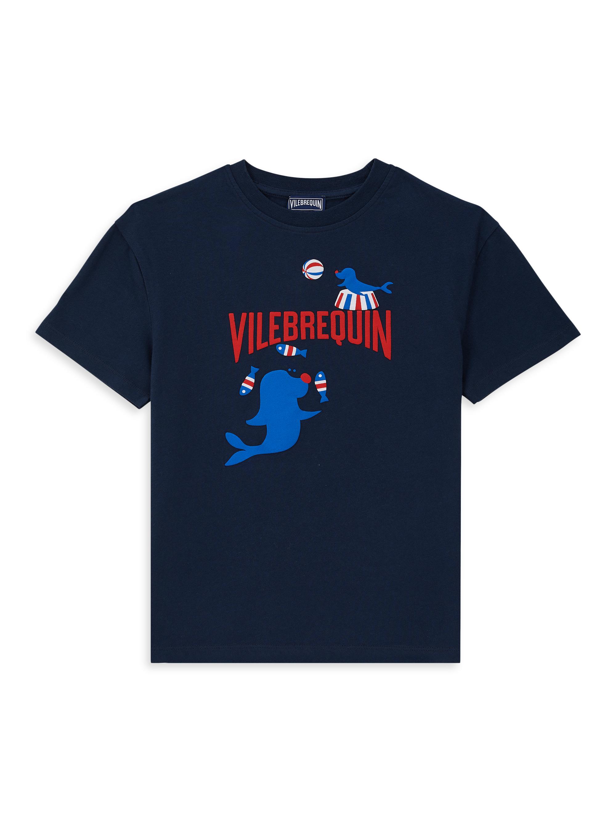 Vilebrequin Little Boy's & Boy's Logo Circus Cotton T-Shirt - Blue Marine