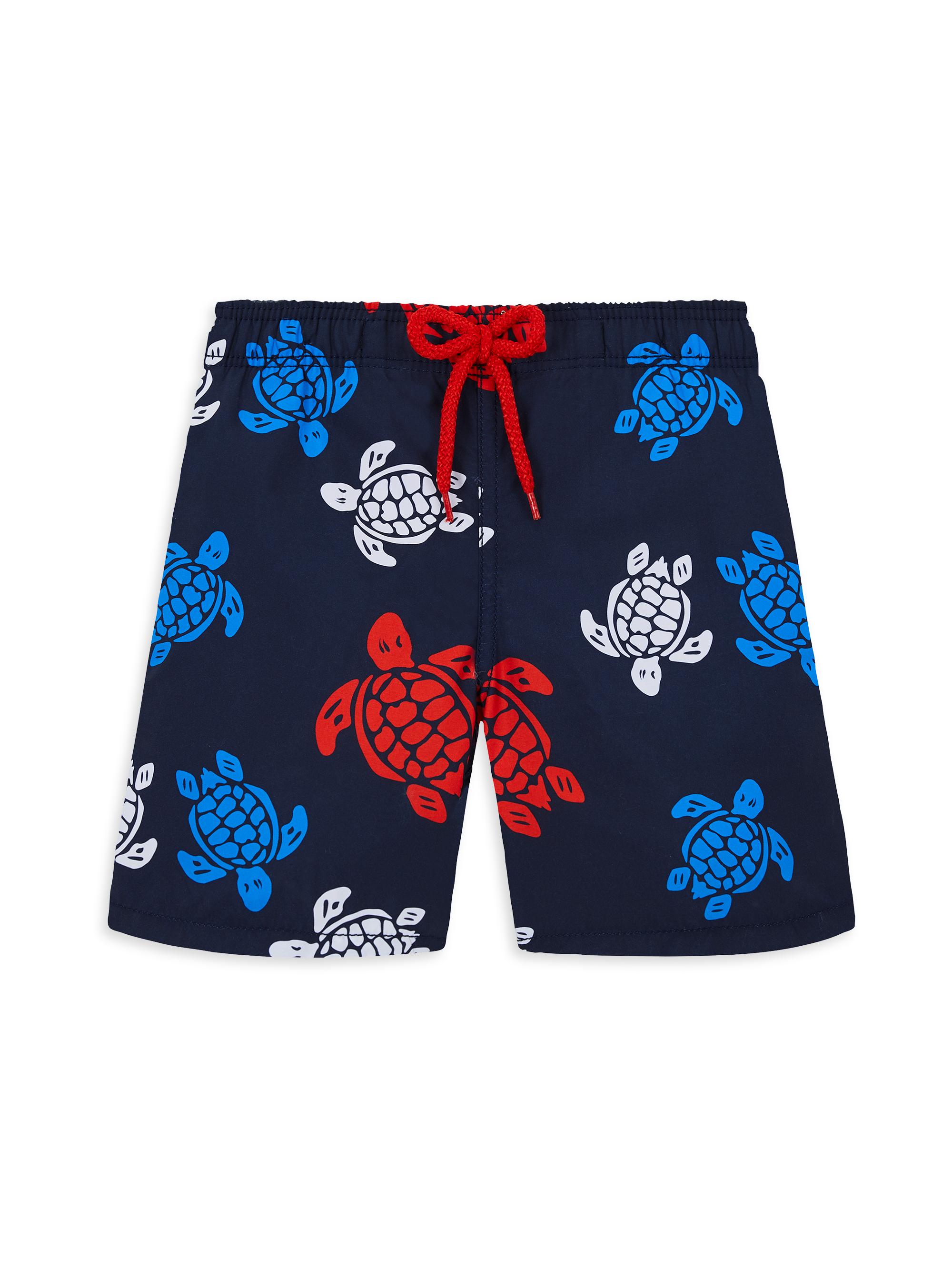 Vilebrequin Little Boy's & Boy's Tortues Multicolores Print Swim Trunks - Navy Blue Marine
