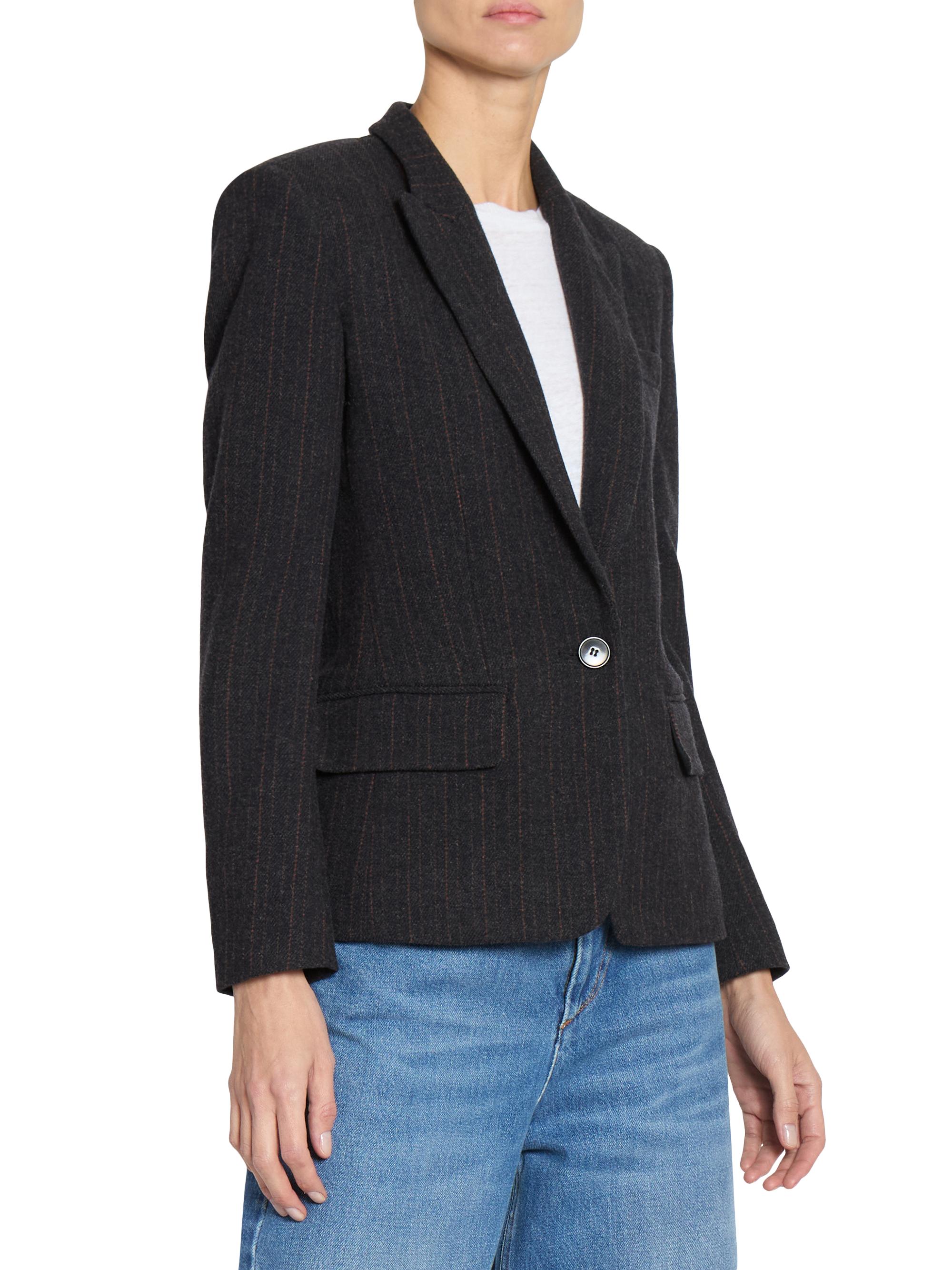 ISABEL MARANT ETOILEウール ヘリンボーン ショート丈ブルゾン Zaggy Belted Dress – La Garçonne