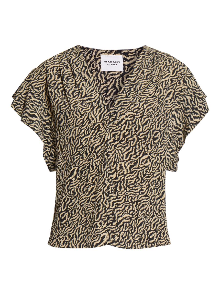 Tシャツ・カットソー ISABEL MARANT ETOILE VUTTI TOP Vutti chiffon top in red - Marant Etoile | Mytheresa