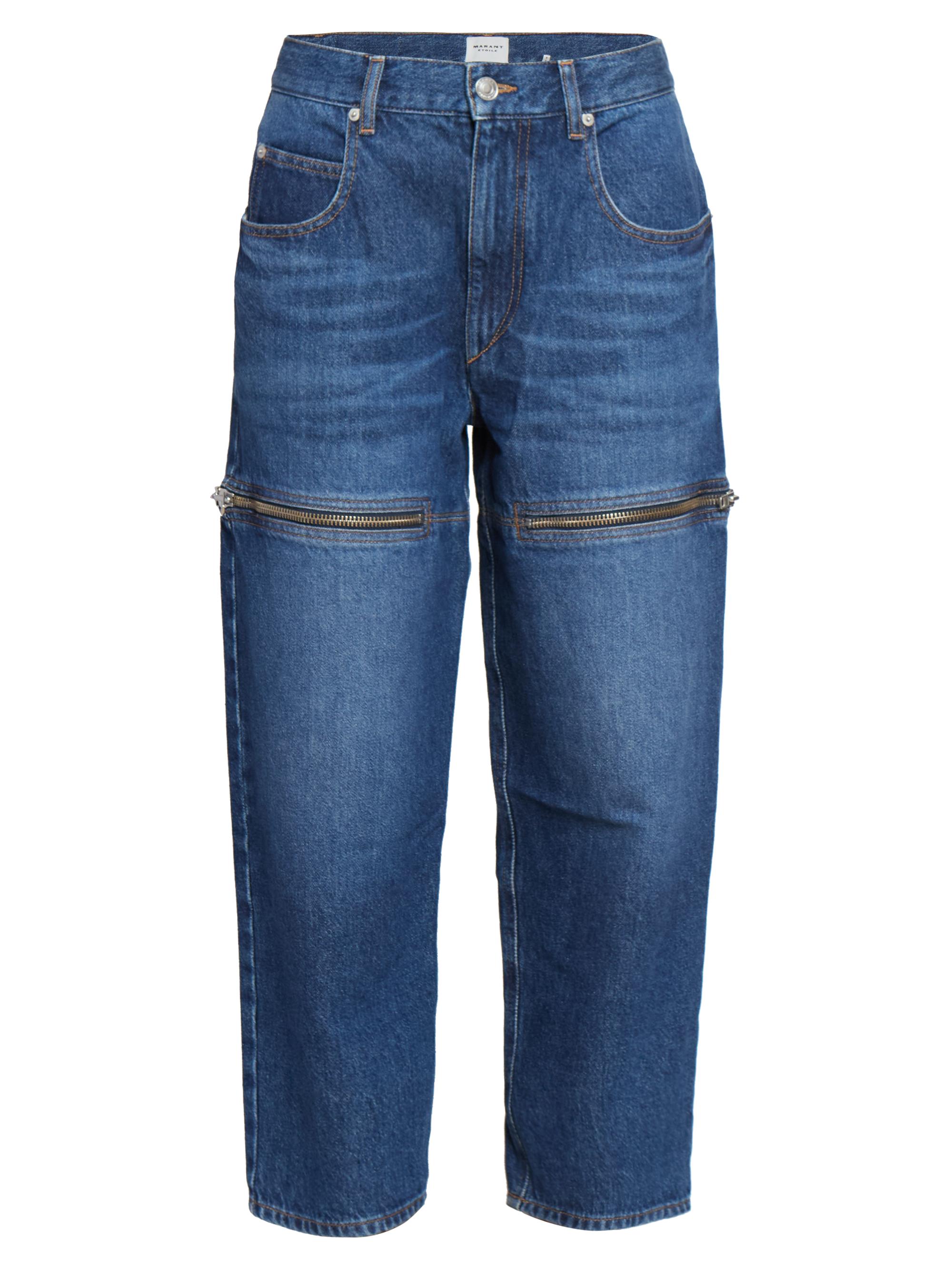 Isabel Marant Étoile Women's Salia Zip Detail Jeans - Blue