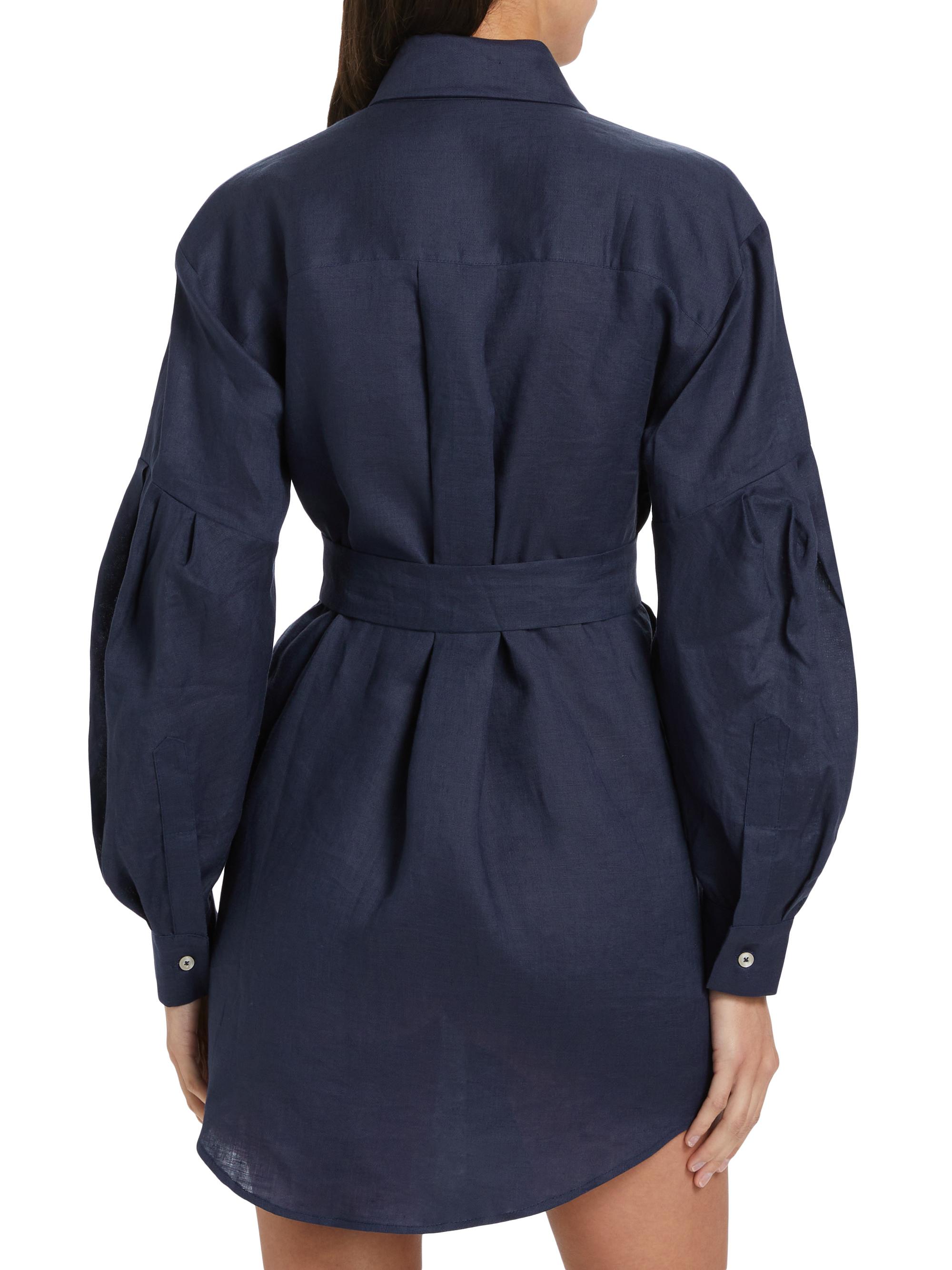 The Femm Louisa Linen Belted Shirtdress | Saks Fifth Avenue