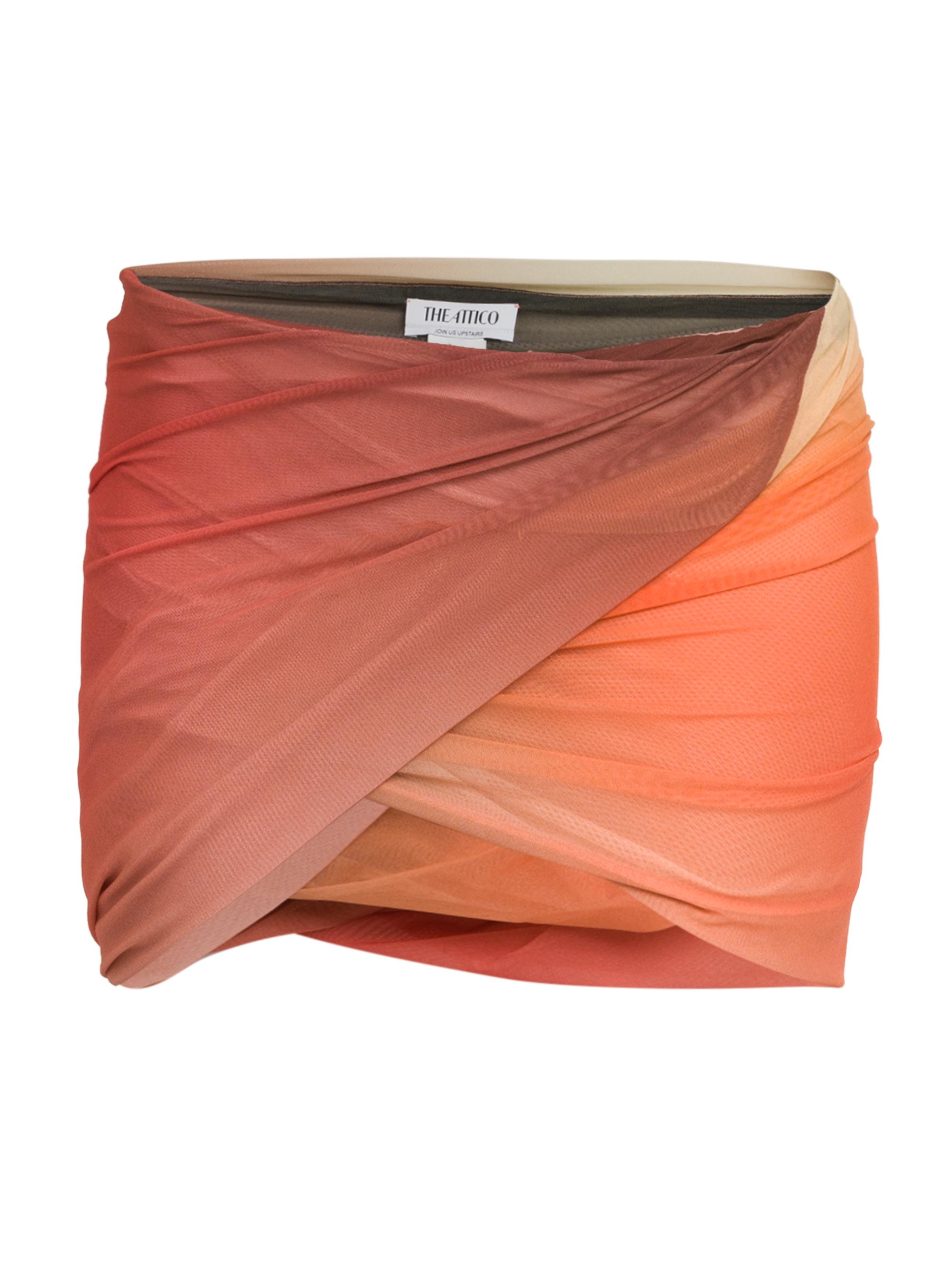 The Attico Women's Ombré Tulle Micro Miniskirt