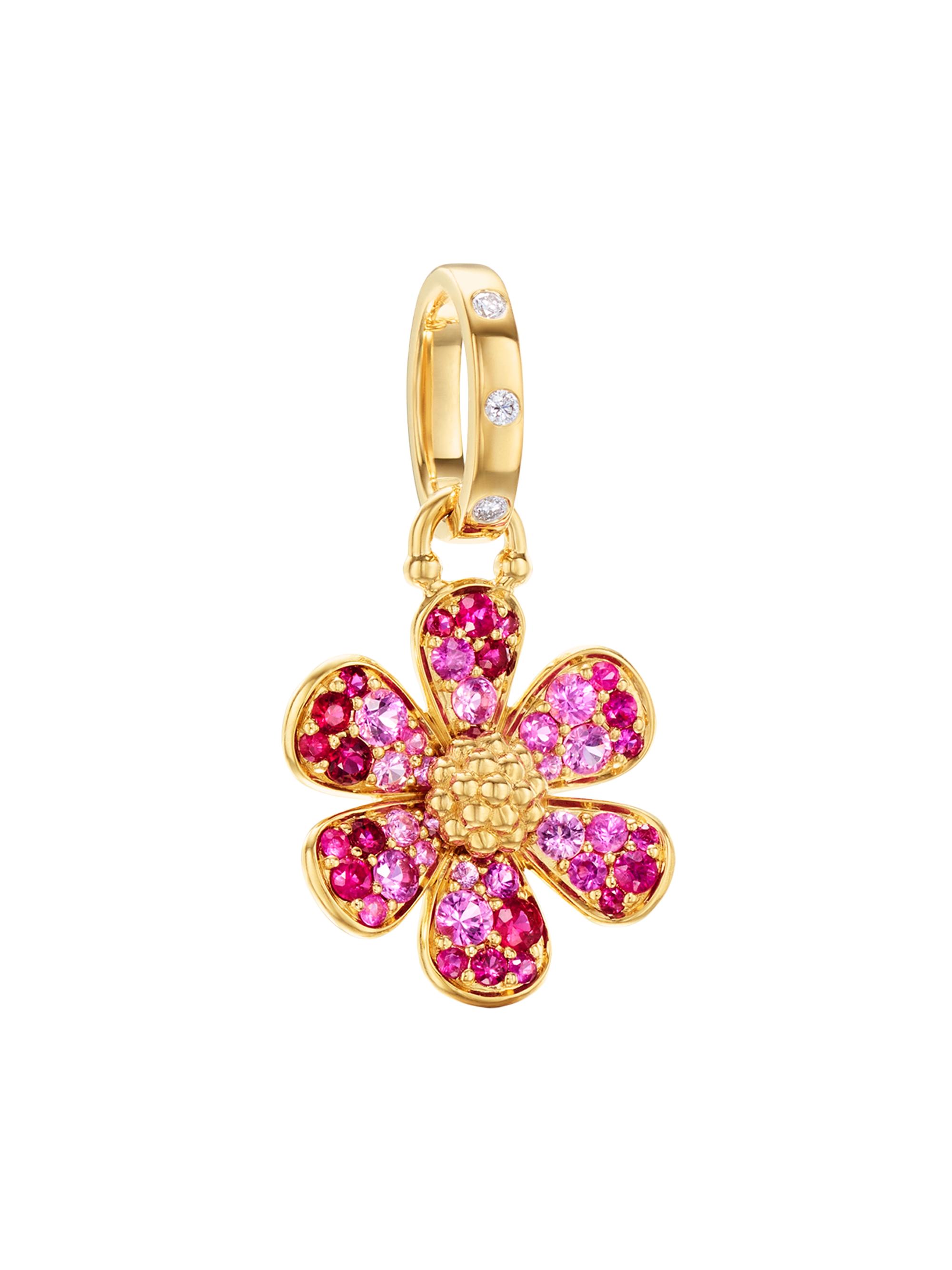 Temple St. Clair Women's Florence86 18K Yellow Gold & Multi-Gemstone Flower Pendant - Yellow Gold