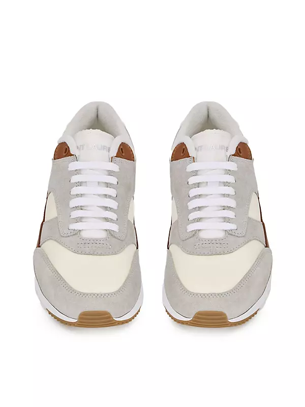 Bump Sneakers in Nylon, Suede and Leather