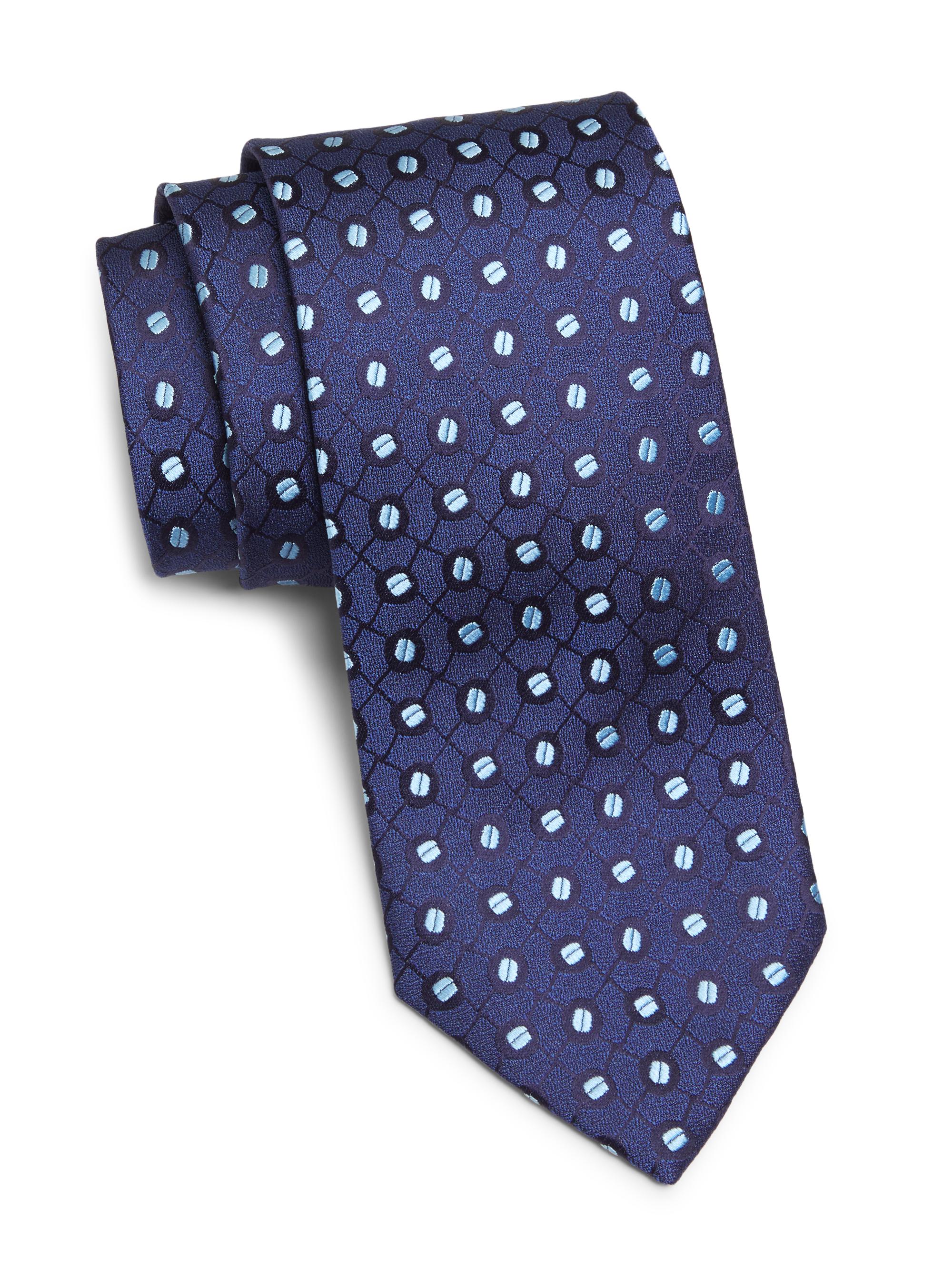Charvet Place Vendôme ダークネイビー ネクタイ Charvet Silk Jacquard Tie | Saks Fifth Avenue