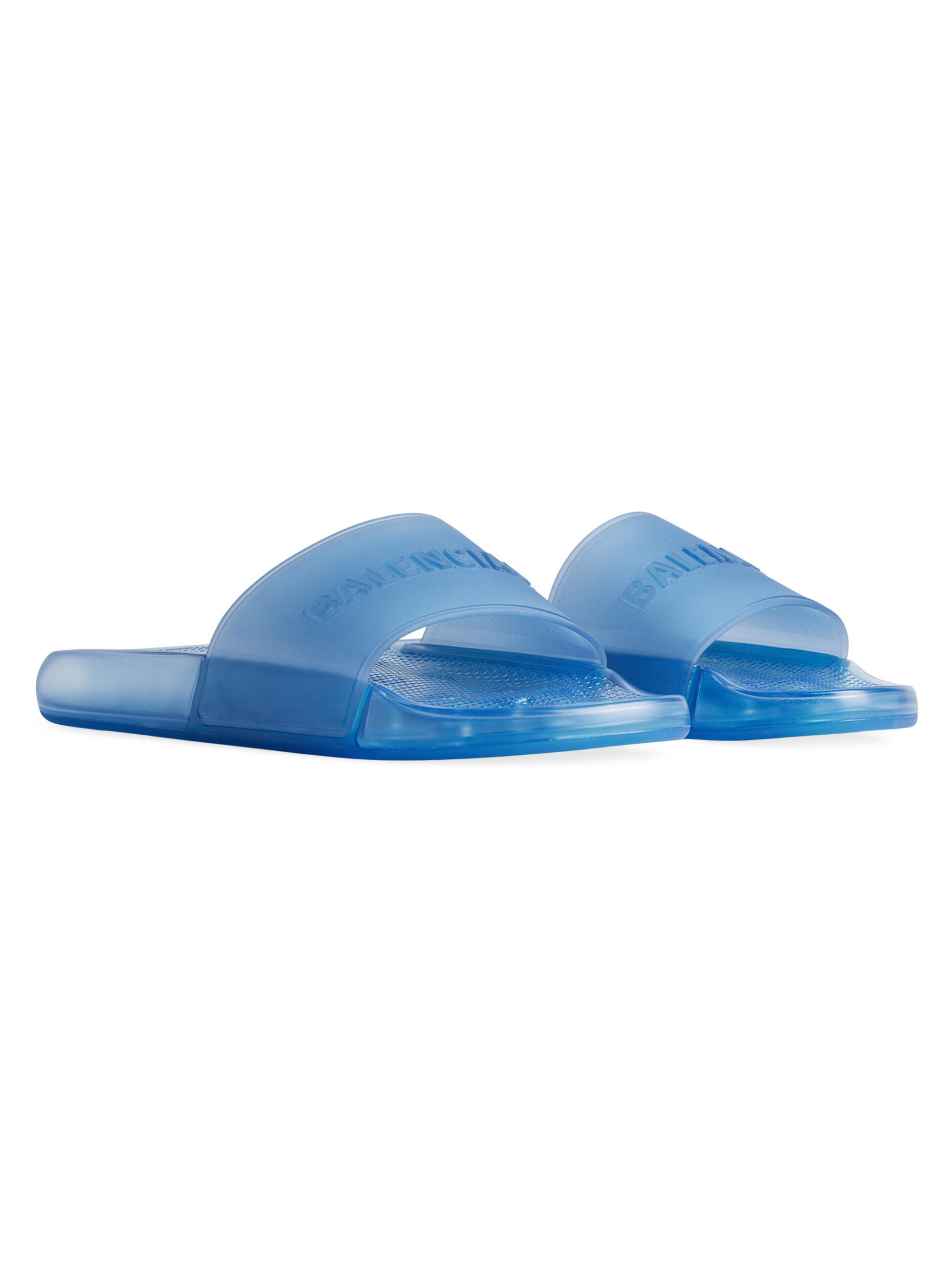 バレンシアガ プール トランスペアレント スライド サンダル Balenciaga Pool Transparent Slide Sandals | Saks Fifth Avenue