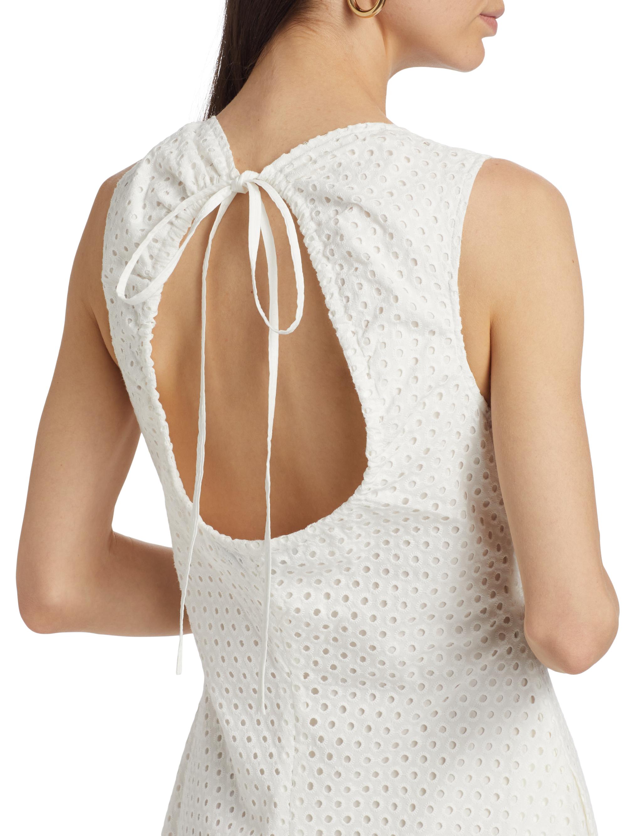 Proenza Schouler White Label Juno Cotton Broderie Anglaise Midi-Dress |  Saks Fifth Avenue