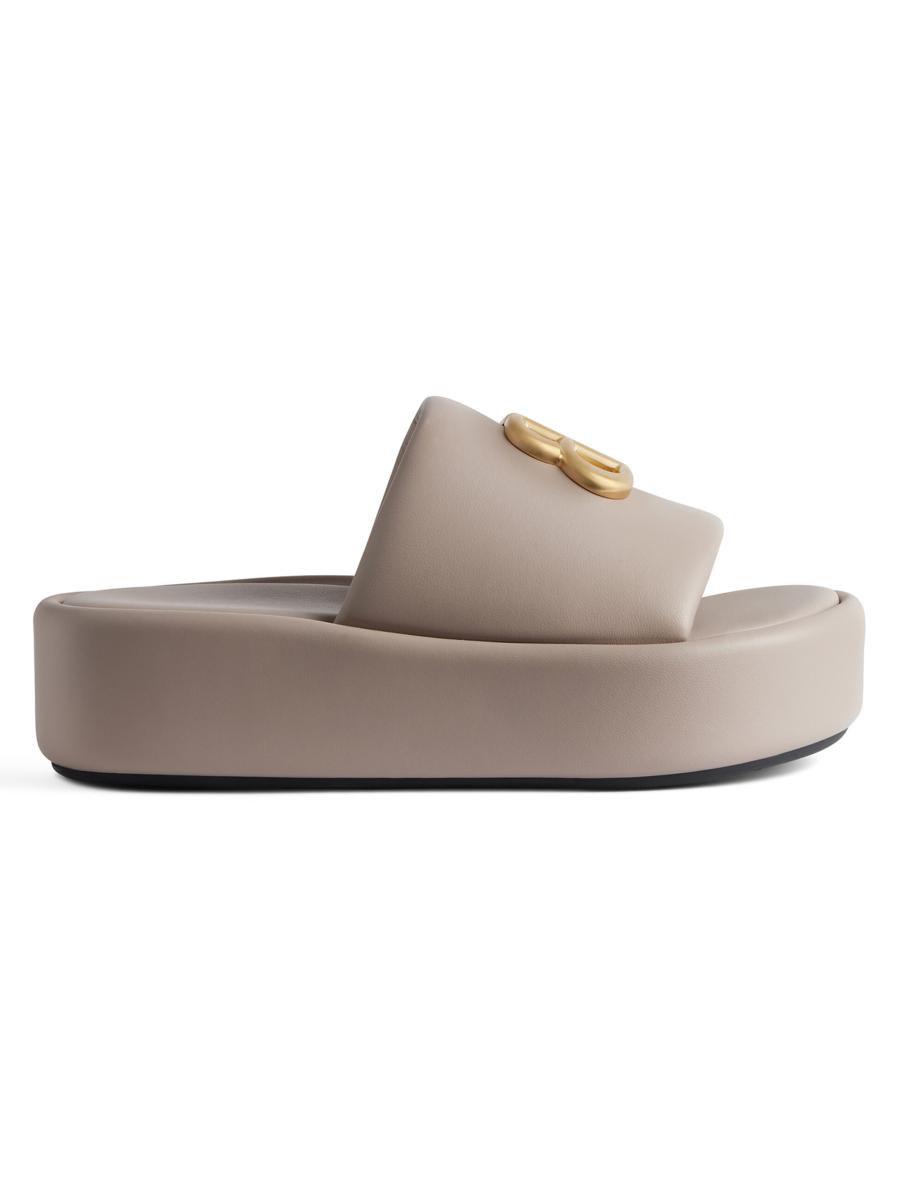 【国内発】BALENCIAGA RISE ナパラムレザー スライド サンダル Balenciaga Rise Sandals | Saks Fifth Avenue