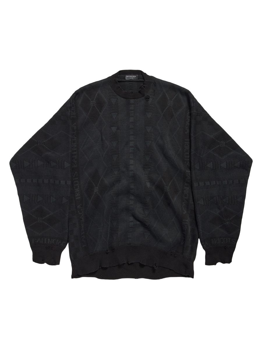 【関税&送料込】Balenciaga Sweaters Black Sweater in Black | Balenciaga US