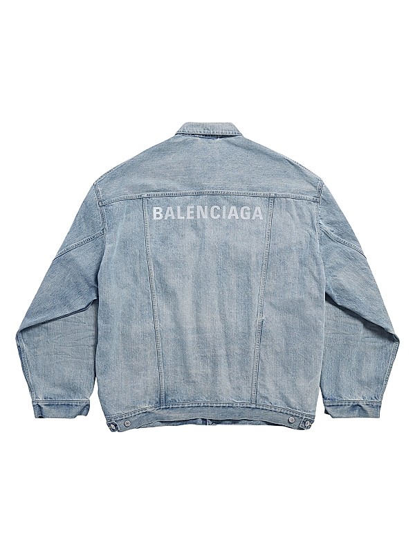 Shop Balenciaga Oversized Denim Jacket | Saks Fifth Avenue Shop Balenciaga Oversized Denim Jacket | Saks Fifth Avenue