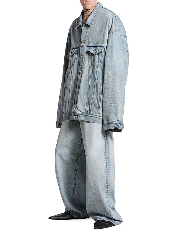 Shop Balenciaga Oversized Denim Jacket | Saks Fifth Avenue Shop Balenciaga Oversized Denim Jacket | Saks Fifth Avenue