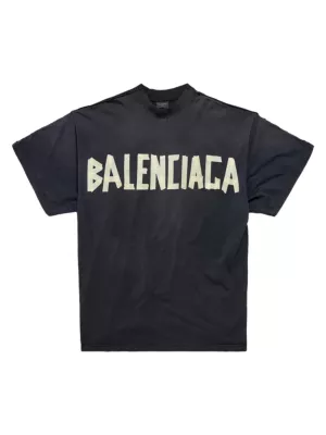 Shop Balenciaga Tape Type Double Front T-Shirt Oversized | Saks Fifth Avenue