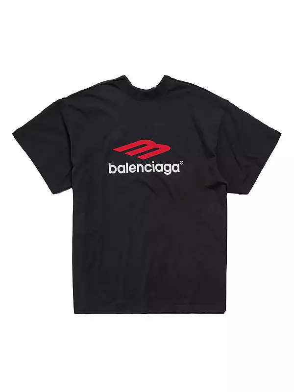 Shop Balenciaga Tape Type Double Front T-Shirt Oversized | Saks 