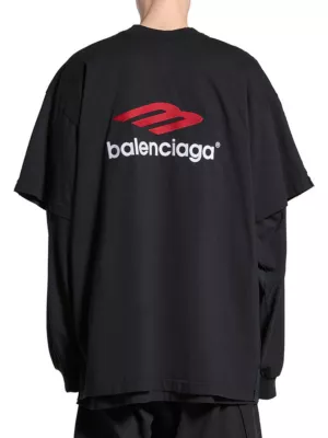 Balenciaga Tape Type Double Front T-Shirt Oversized | Saks Fifth