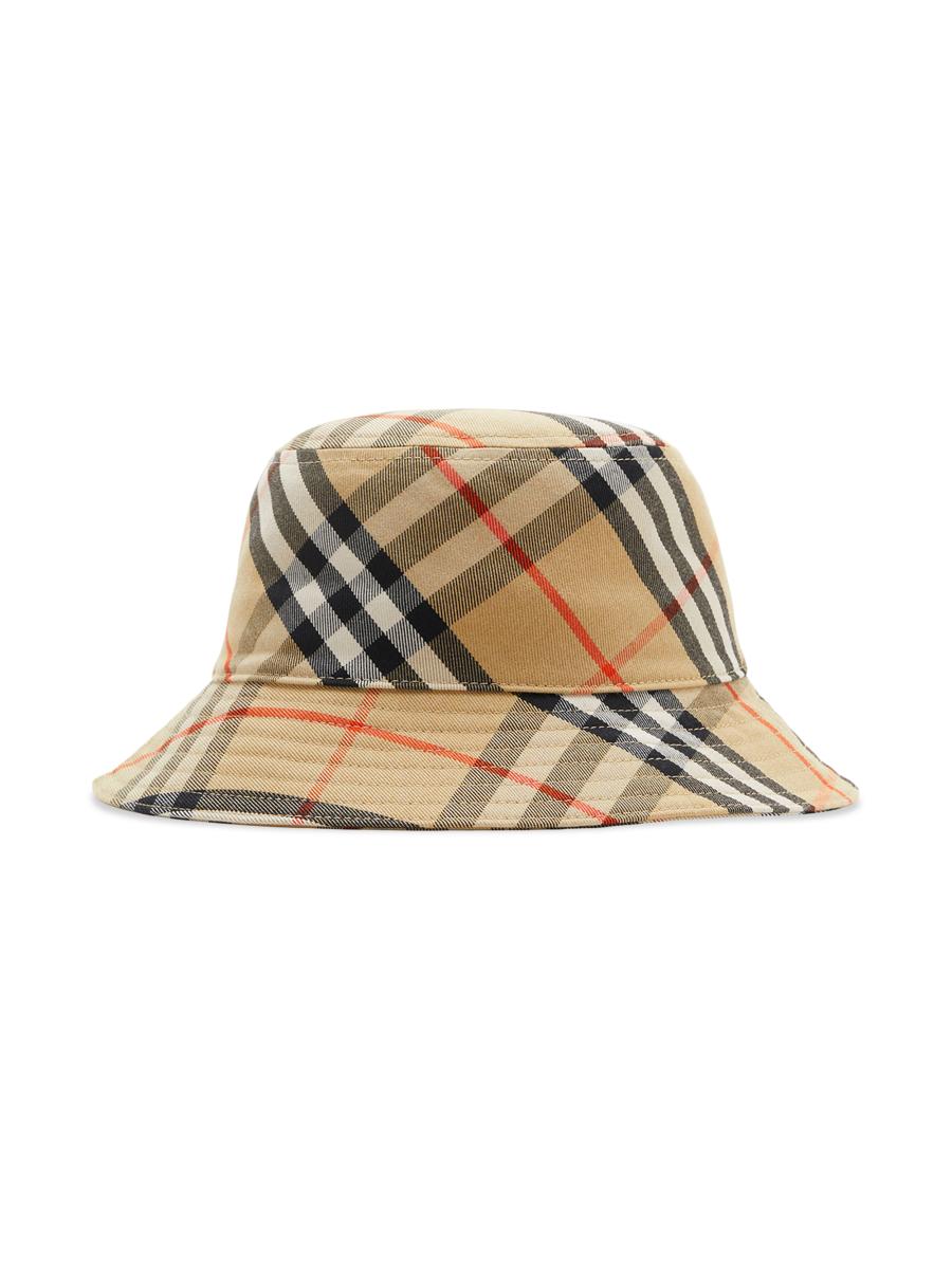Burberry Men's Check Bucket Hat In Pattern