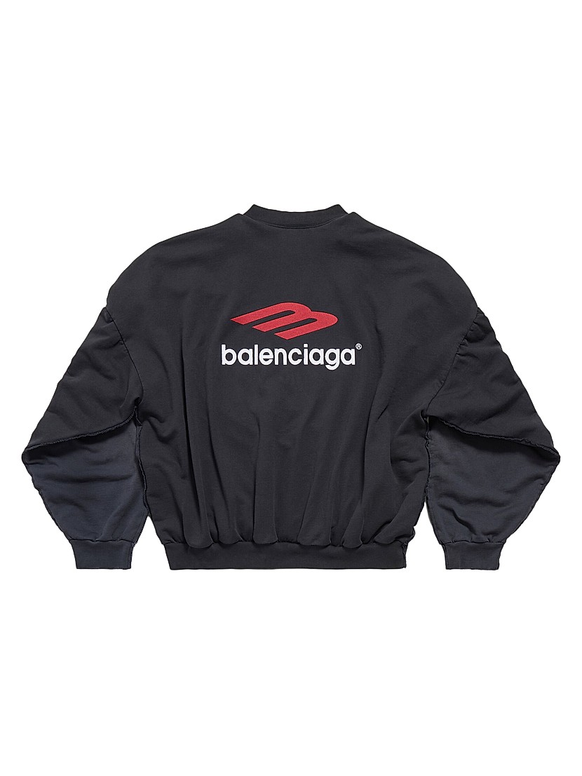 Shop Balenciaga Tape Type Double Front Sweatshirt | Saks Shop Balenciaga Tape Type Double Front Sweatshirt | Saks