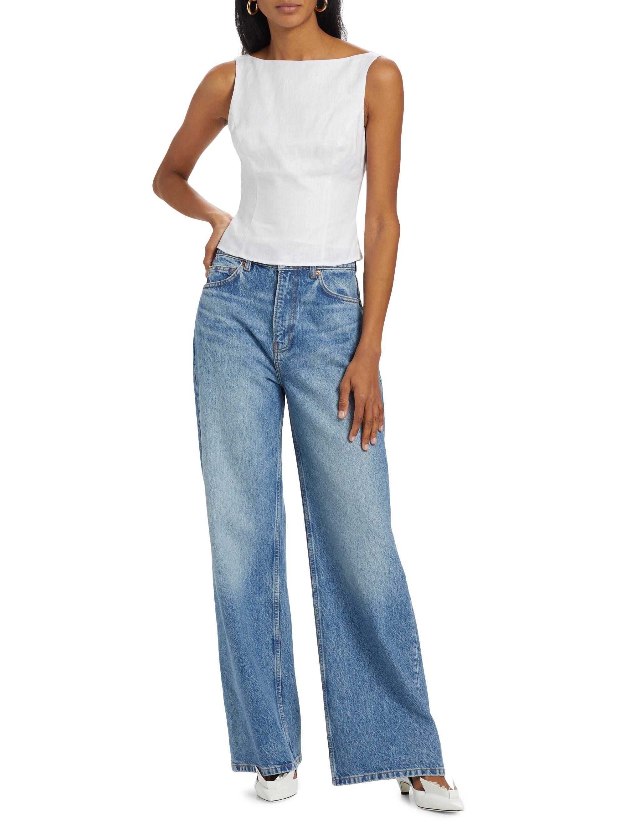 Reformation Cary High-Rise Wide-Leg Jeans | Saks Fifth Avenue