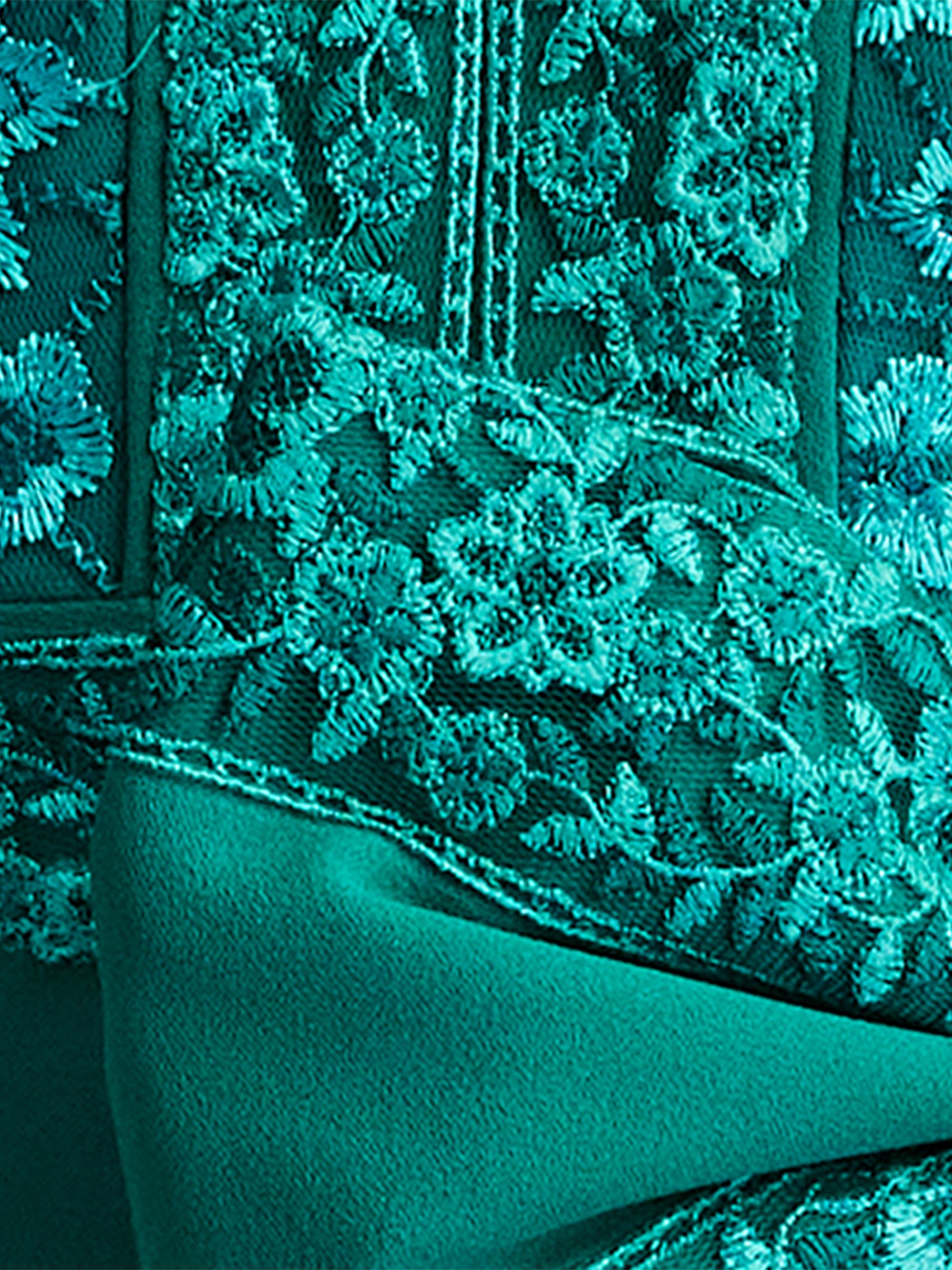 Tadashi Shoji Floral Lace Bow Sleeveless Gown | Saks Fifth Avenue