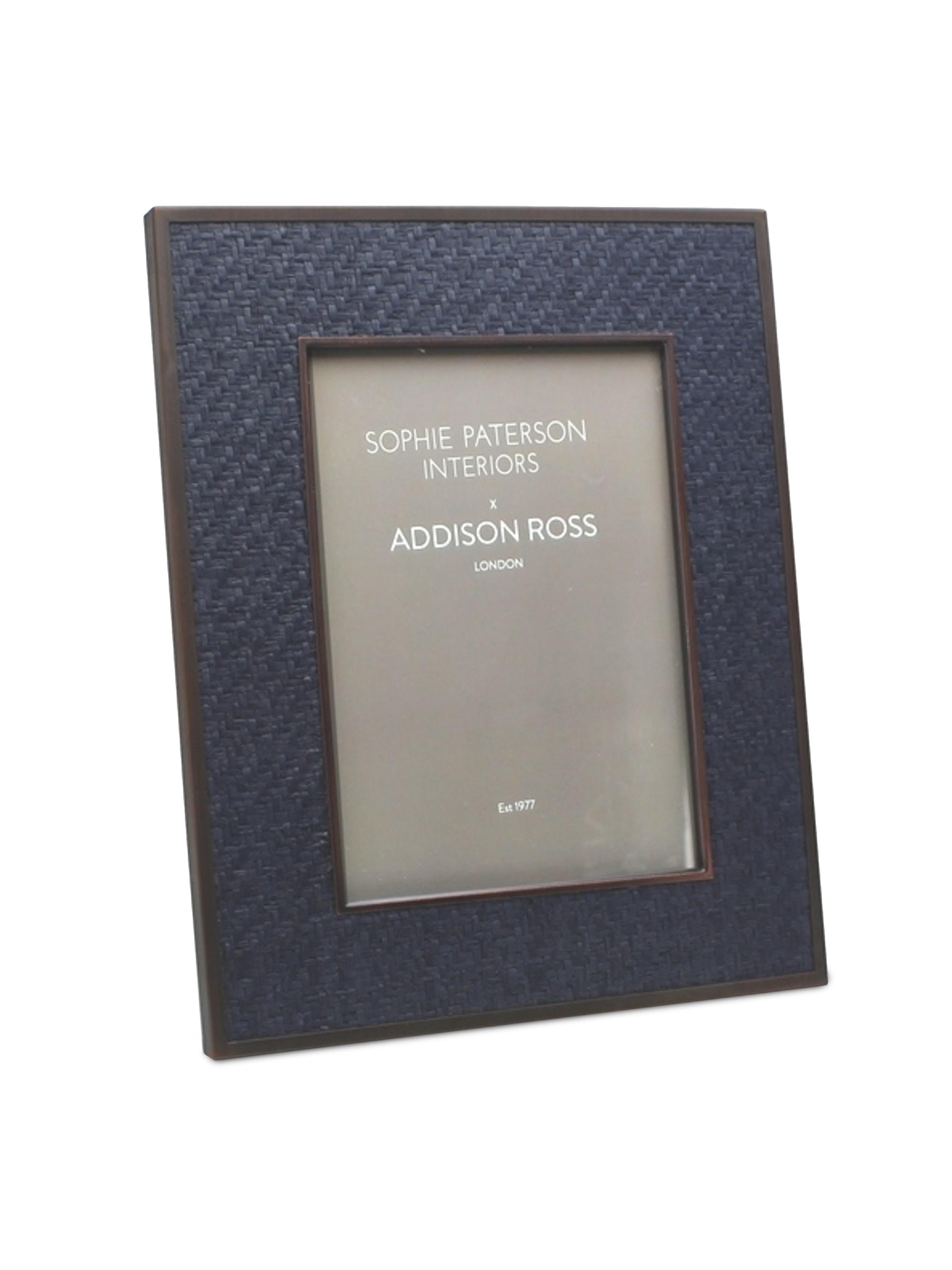 Addison Ross Faux Rattan Frame - Blue 8 x 10