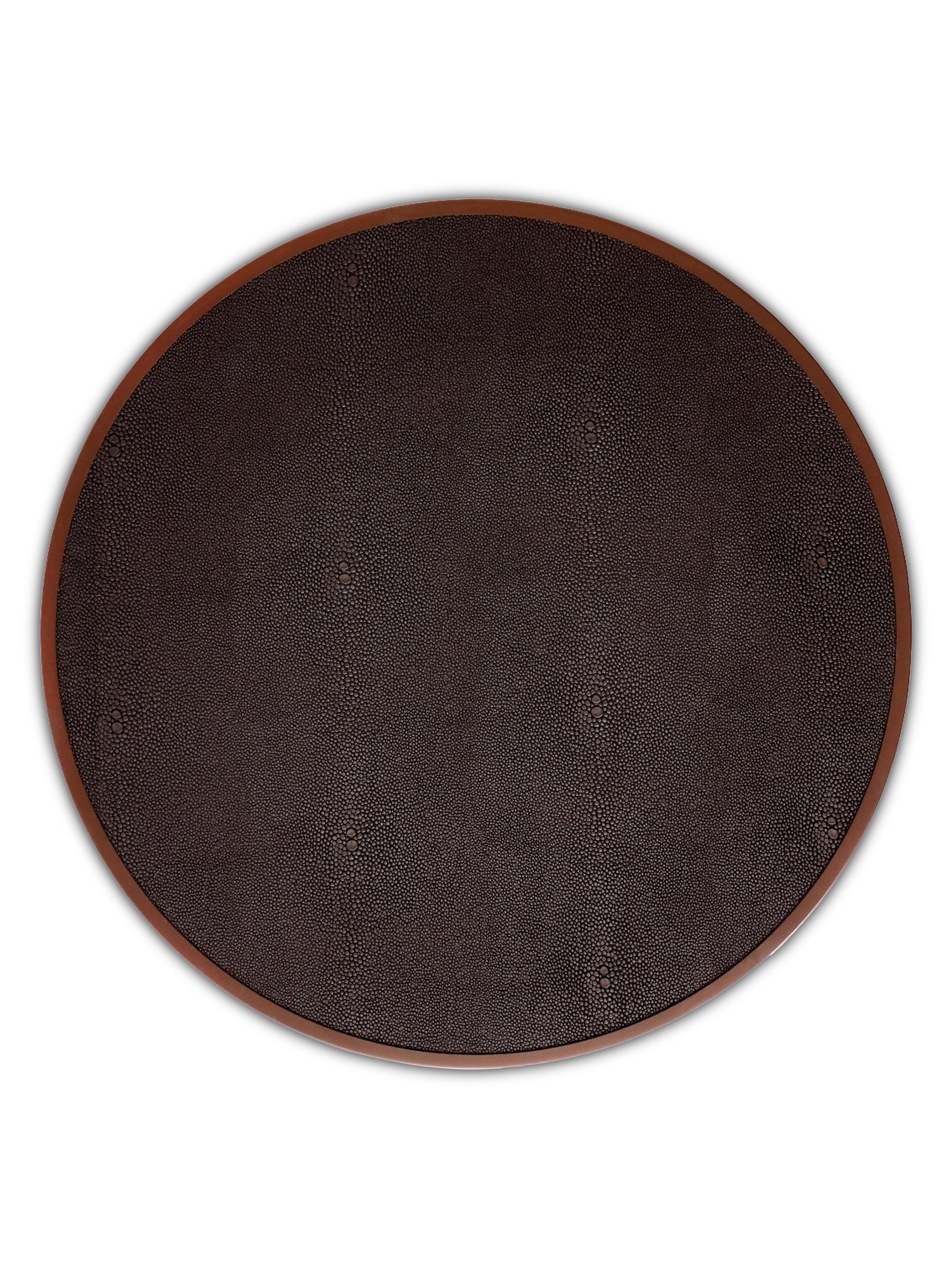 Addison Ross Faux Shagreen Placemats 4-Piece Set - Anthracite