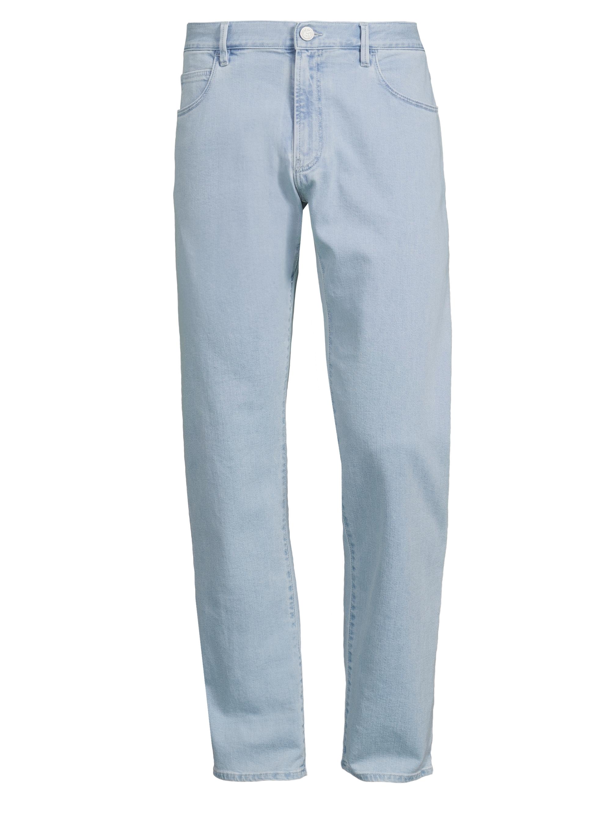 Giorgio Armani Men's Stretch Straight-Leg Jeans - Bleach Denim