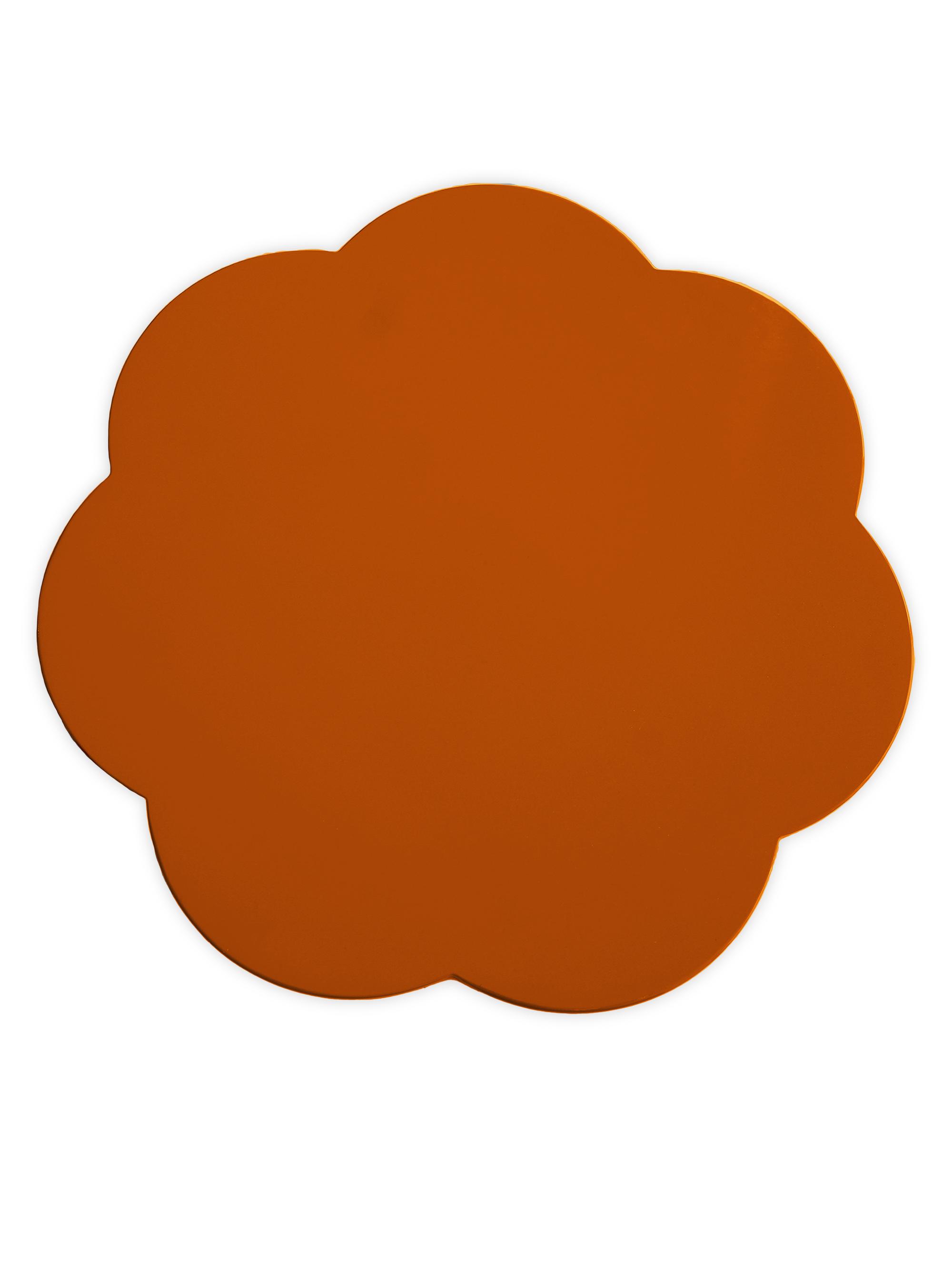 Addison Ross 4-Piece Scalloped Coasters Set - Orange