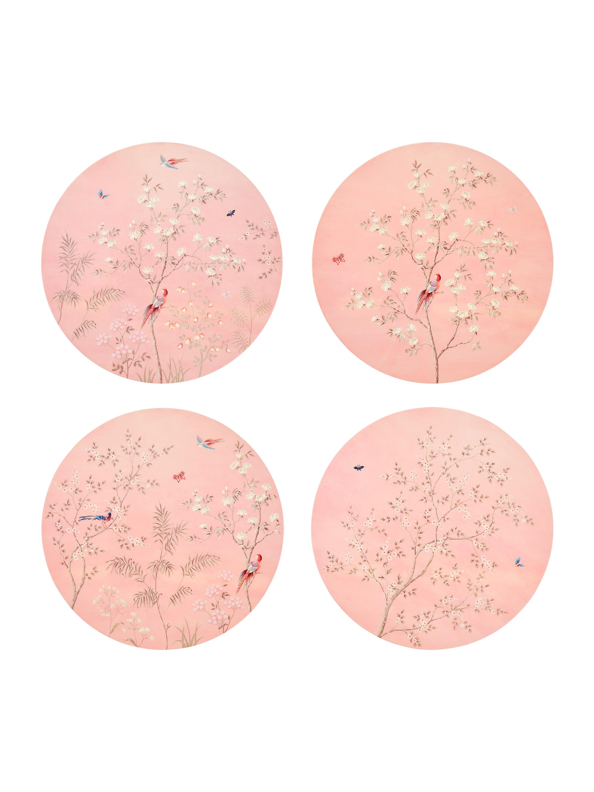 Addison Ross Chinoiserie 4-Piece Placemat Set - Yellow