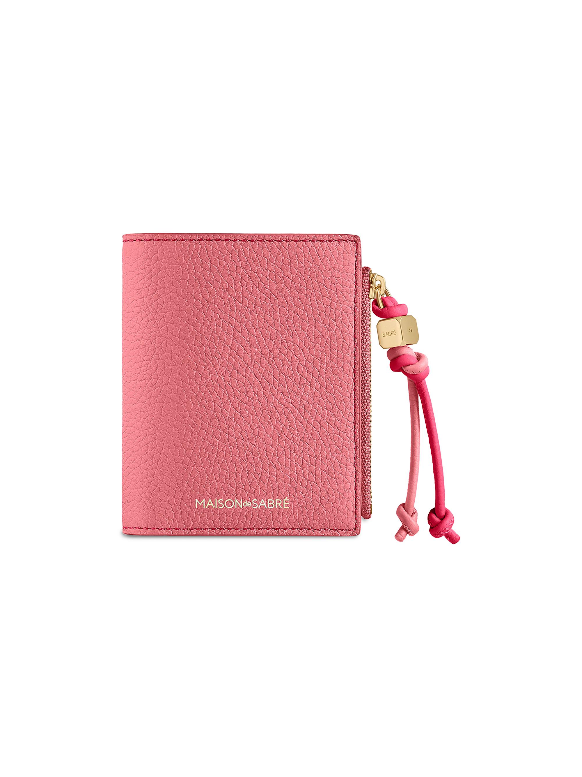 Maison de Sabre Women's Leather Bifold Wallet - Candy Fuchsia