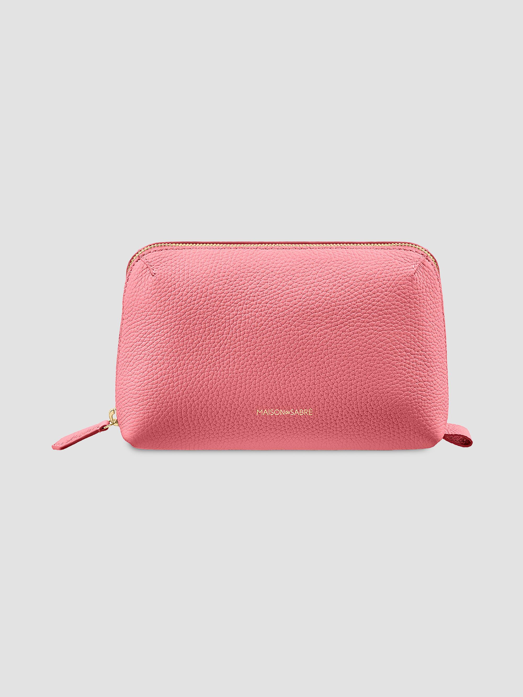 Maison de Sabre Leather Tech Pouch - Candy Pink | Thumbnail 6