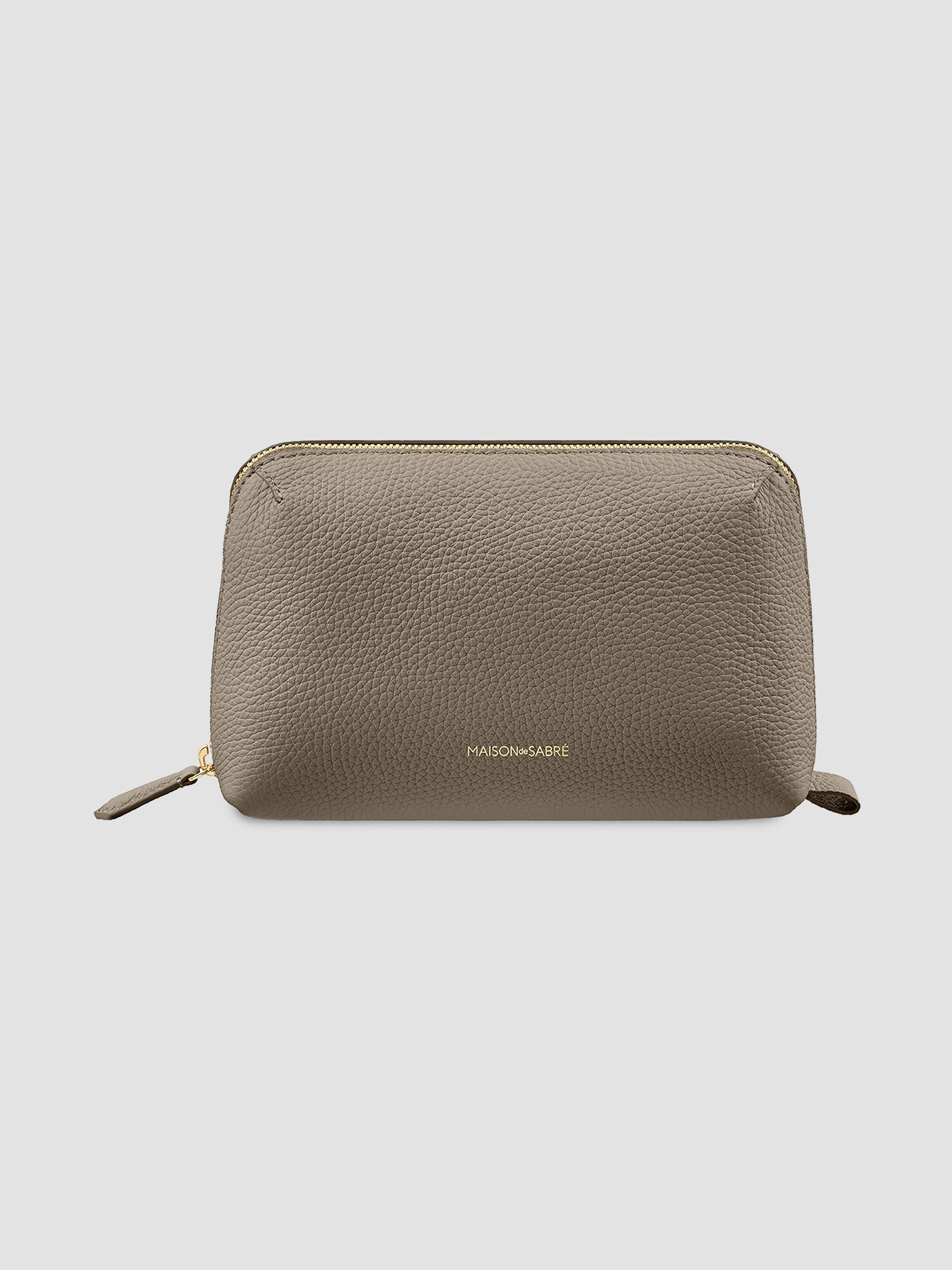 Maison de Sabre Leather Tech Pouch - Cashmere Clay | Thumbnail 6