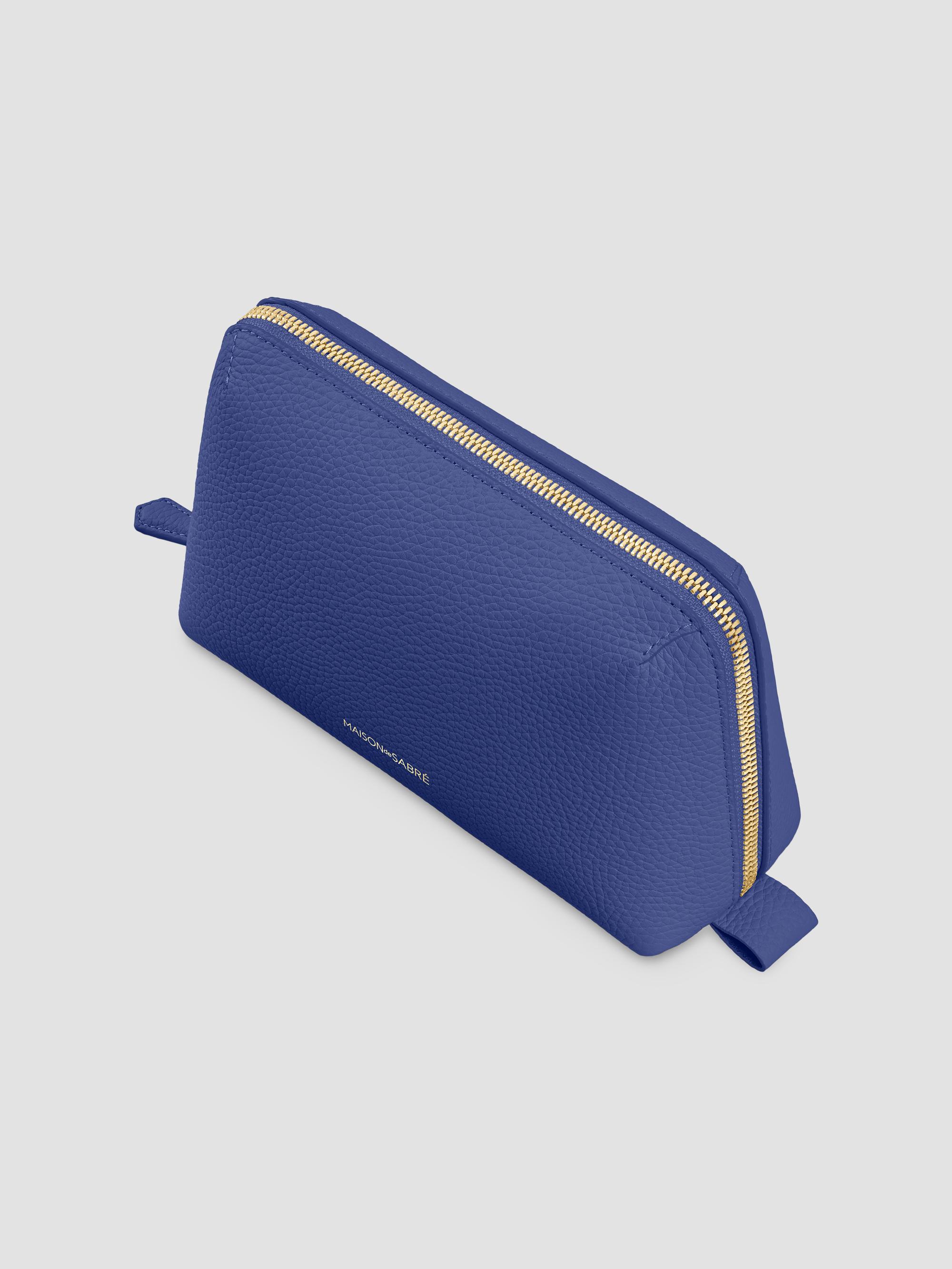 Maison de Sabre Leather Tech Pouch - Lapis Blue | Thumbnail 5