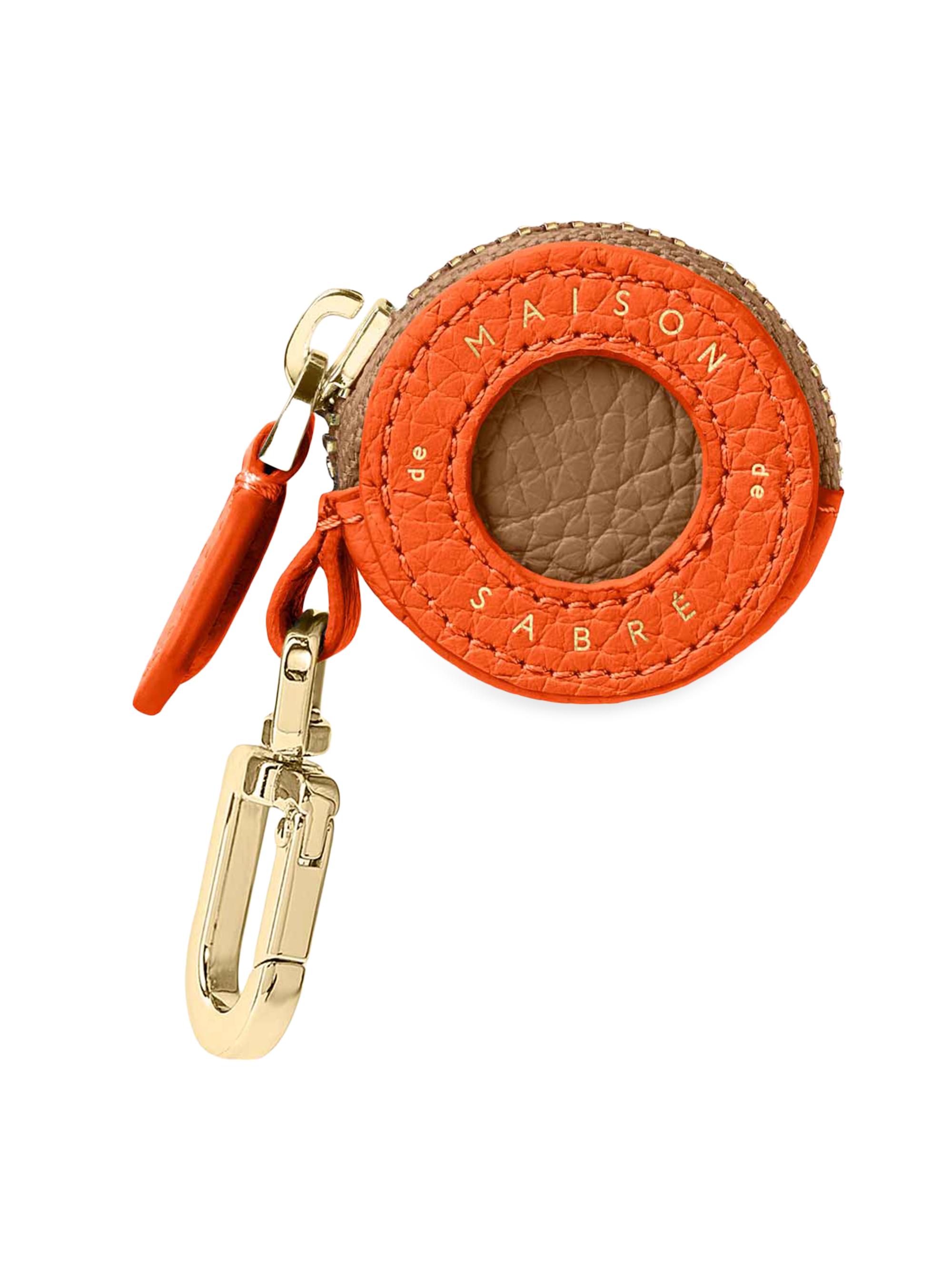 Maison de Sabre Women's Leather AirTag Charm - Manhattan Sandstone | Thumbnail 6