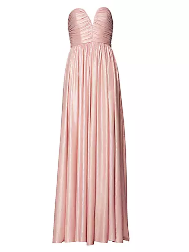 CLEARANCE- Ophelia Satin Dress- Dusty Pink- SIZE L 