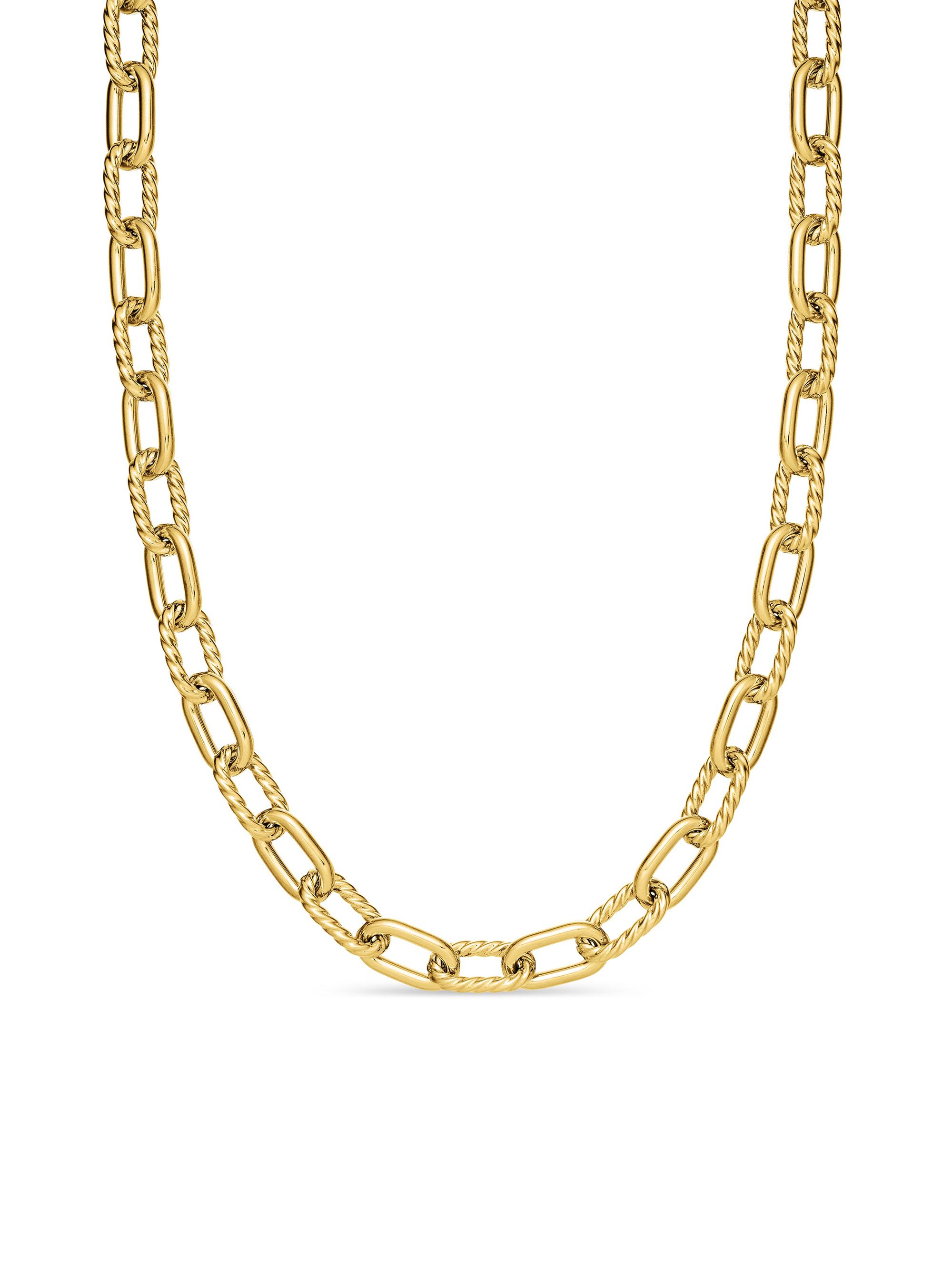David Yurman Men's DY Madison Chain Necklace in 18K Yellow Gold - Gold