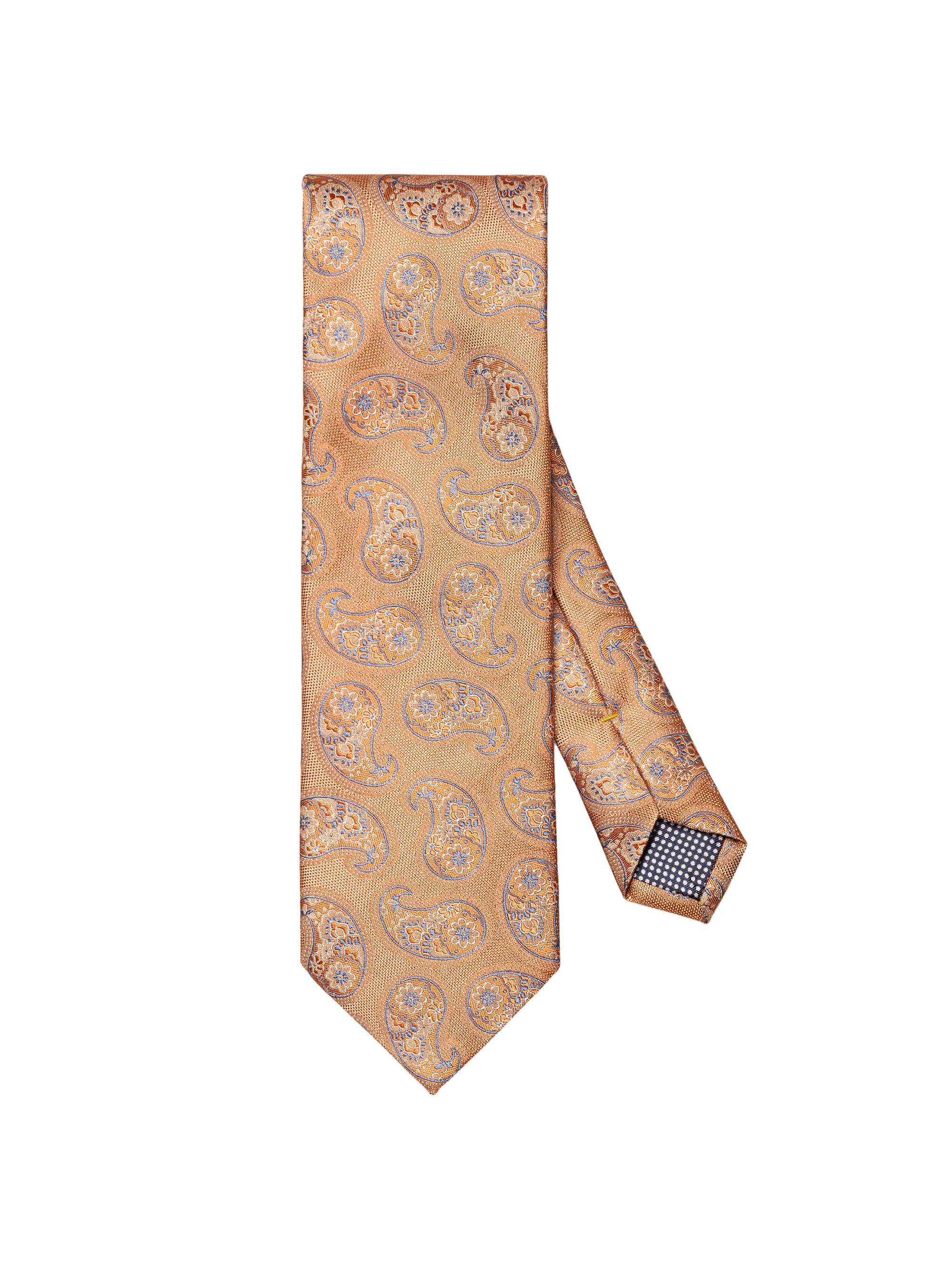 Eton Men's Paisley Silk Tie - Green
