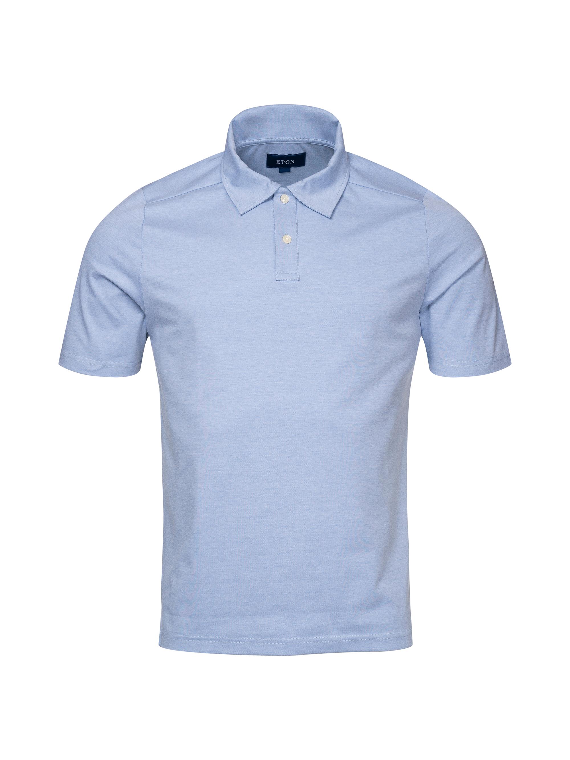 Eton Men's 4Flex Stretch Jersey Polo Shirt - Blue