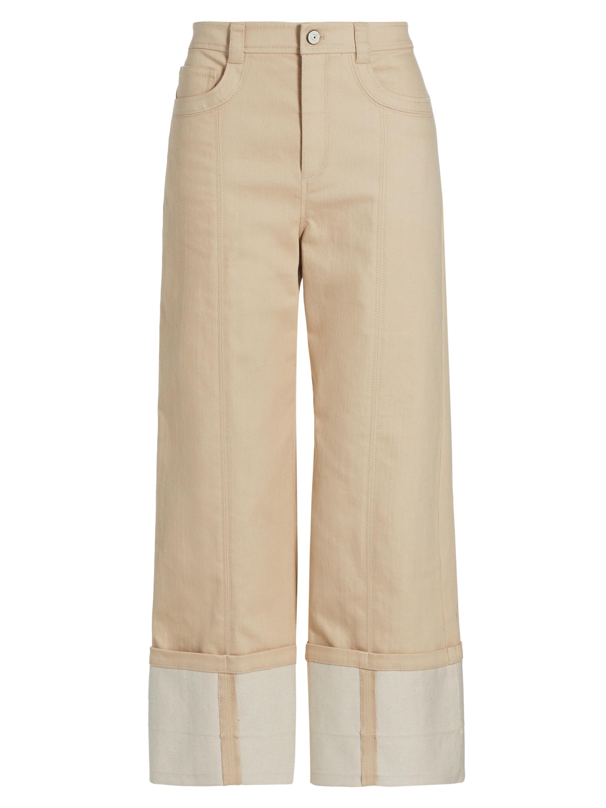 CINQ A SEPT Women's Kaia Cuffed Straight-Leg Pants - Khaki