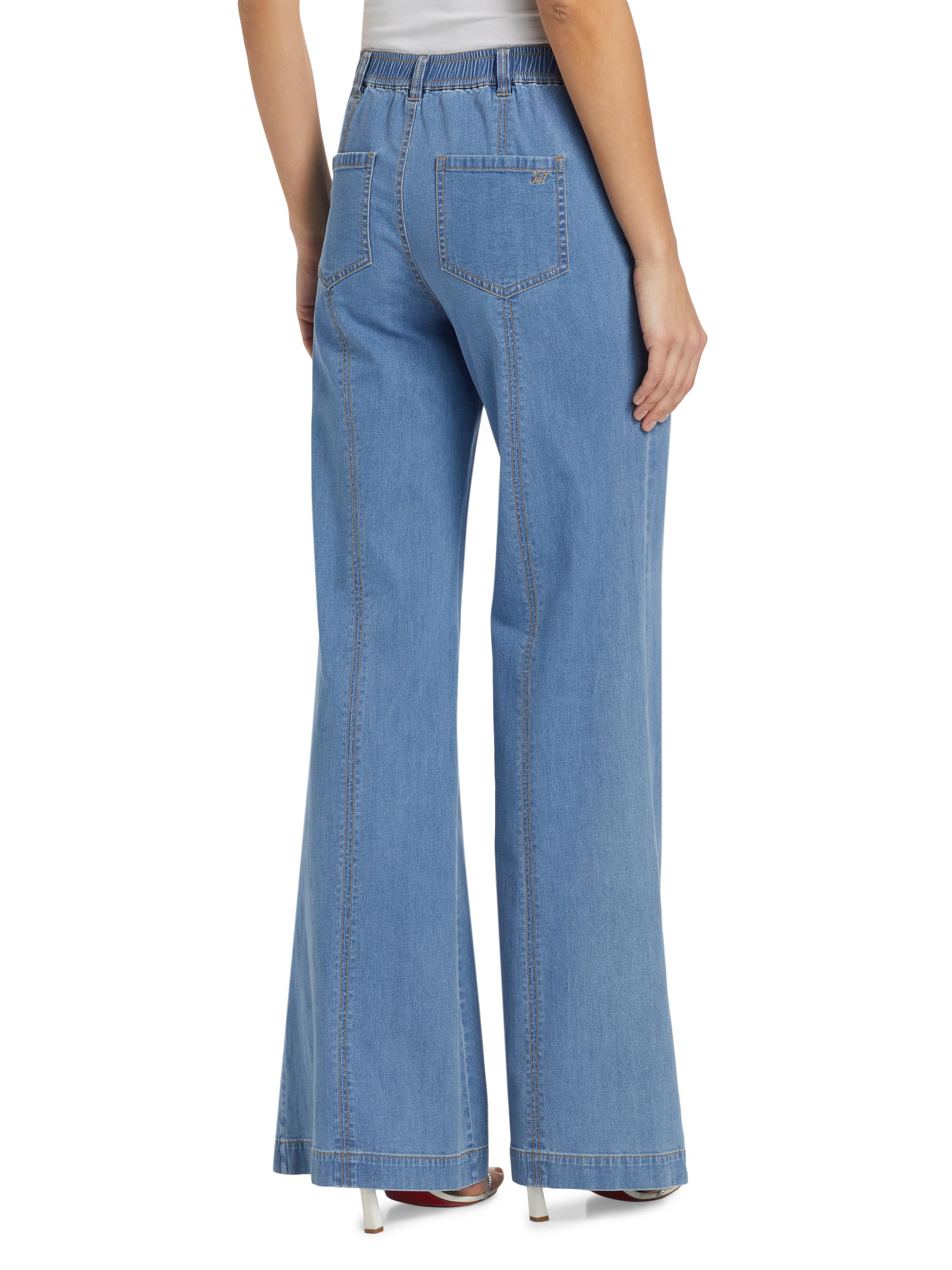 Cinq à Sept Tansy Drawstring Denim Jeans | Saks Fifth Avenue
